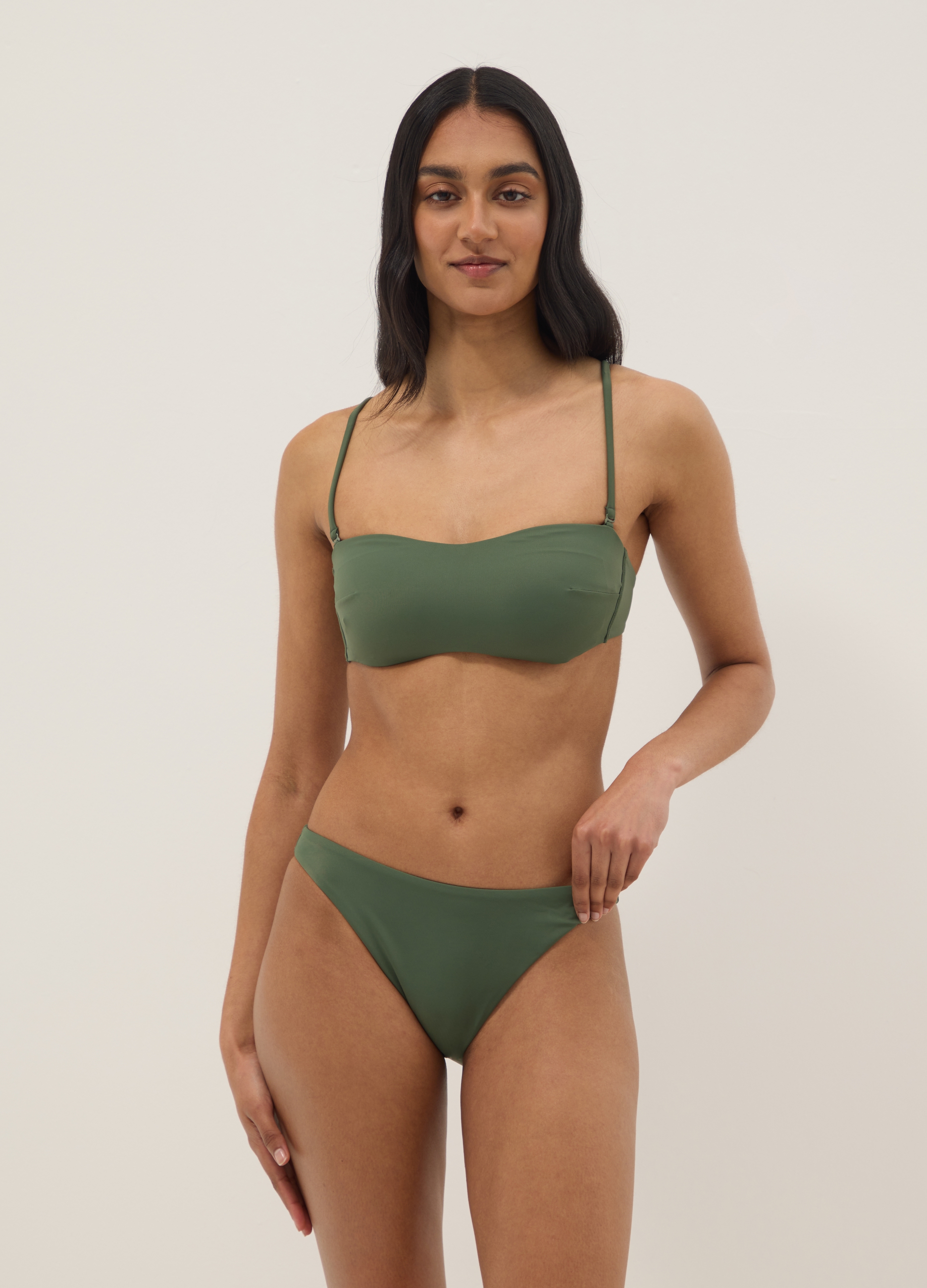 OVS, Slip Bikini Elasticizzati Verdi, Donna, Verde, Taglia: 3