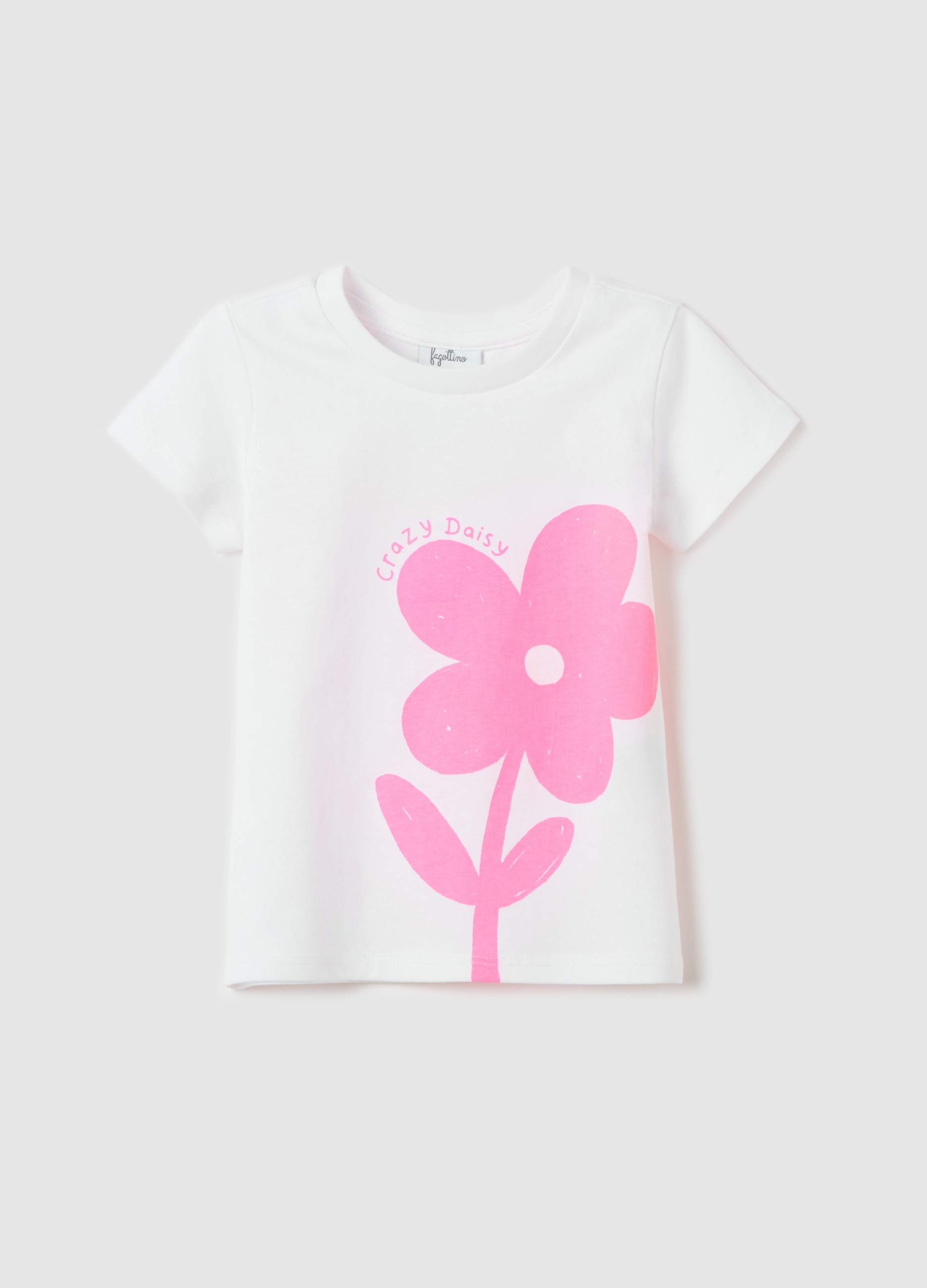 FAGOTTINO, T-shirt In Cotone Con Stampa, Bambina, Bianco, Taglia: 9-12