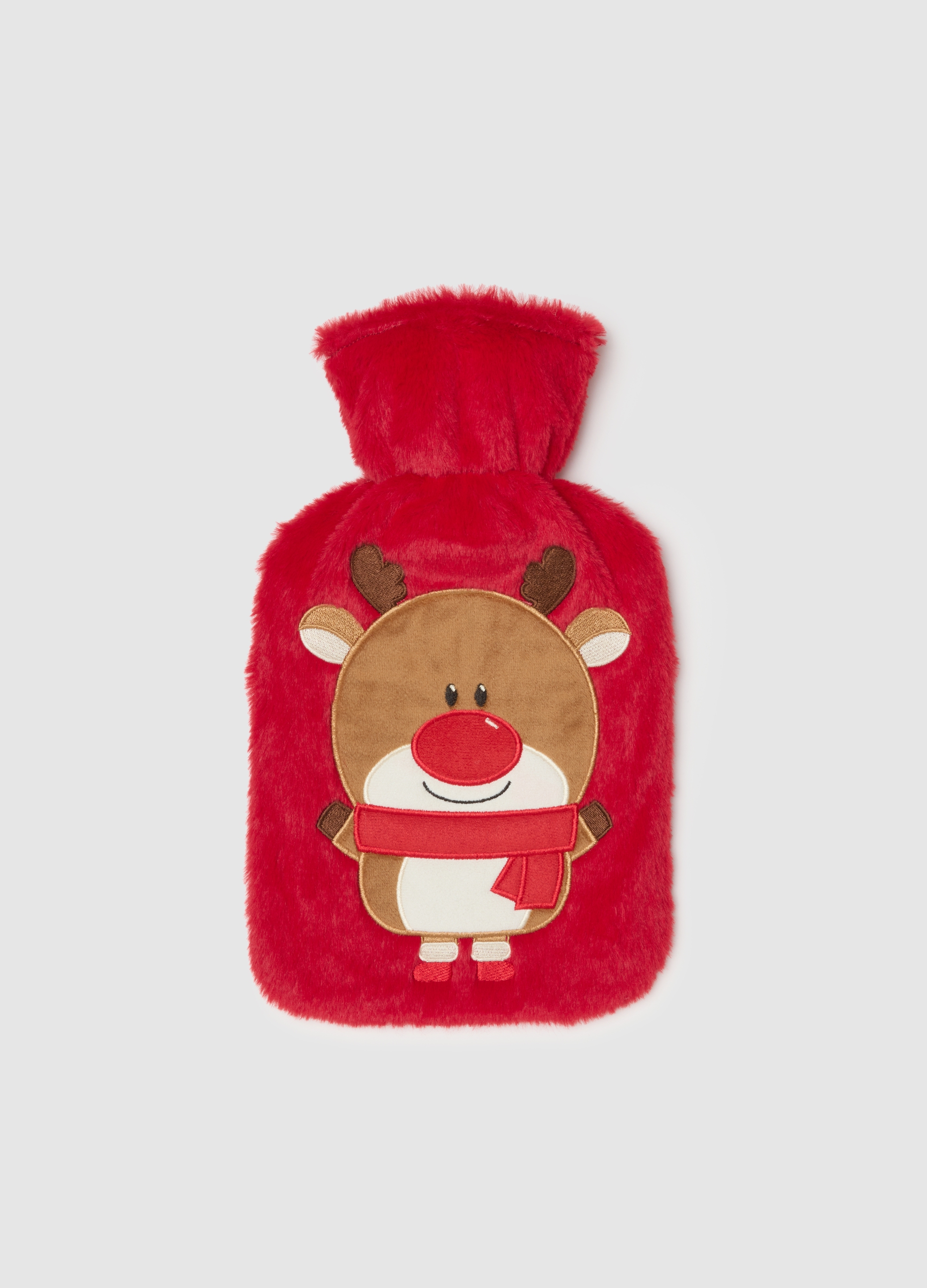 OVS, Borsa Dell'acqua Calda Natalizia Rossa Con Rivestimento, Donna, Rosso, Taglia: ONE SIZE