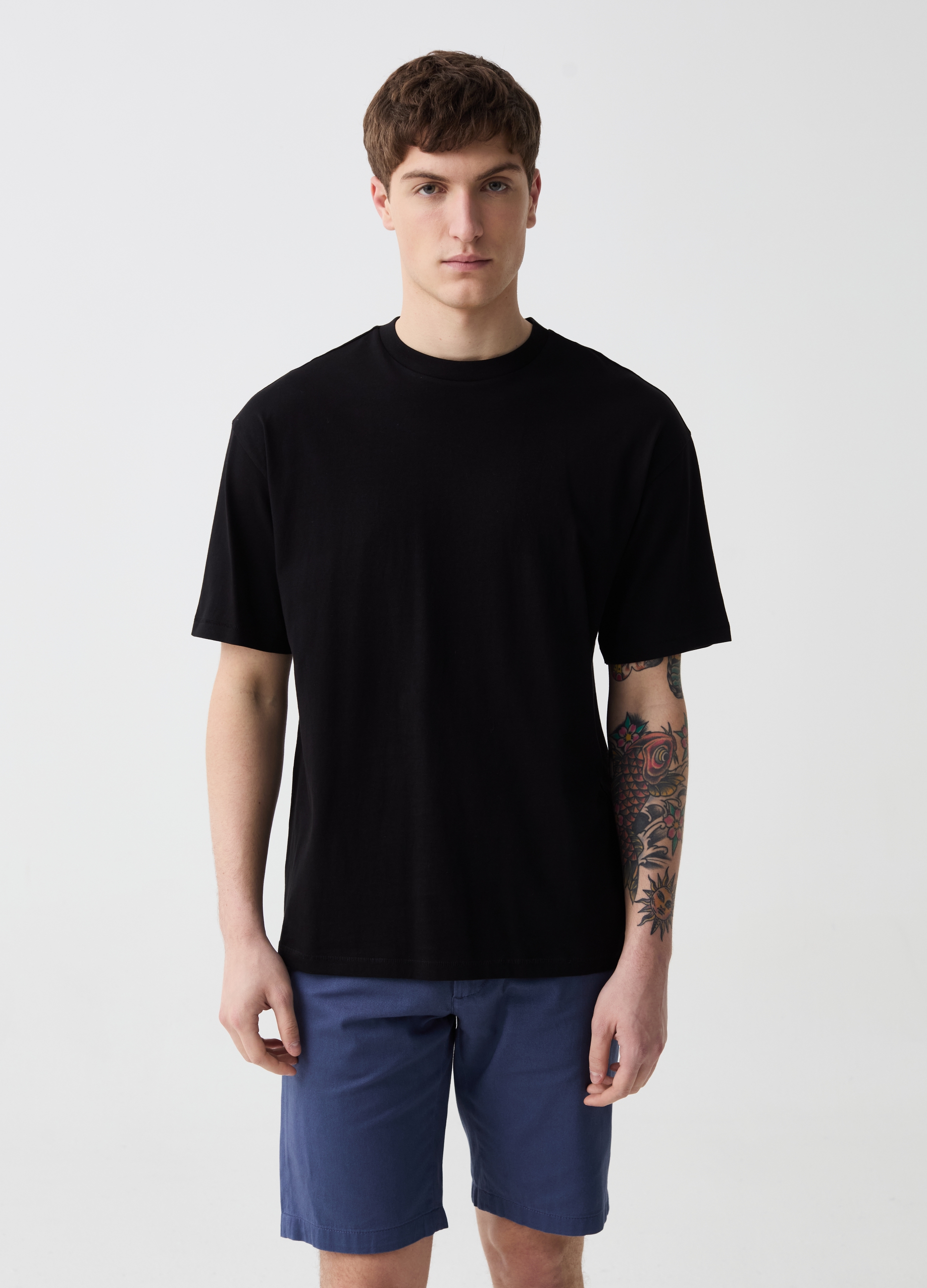 OVS , Bermuda Chino In Cotone, Uomo, Blu, Taglia: 46