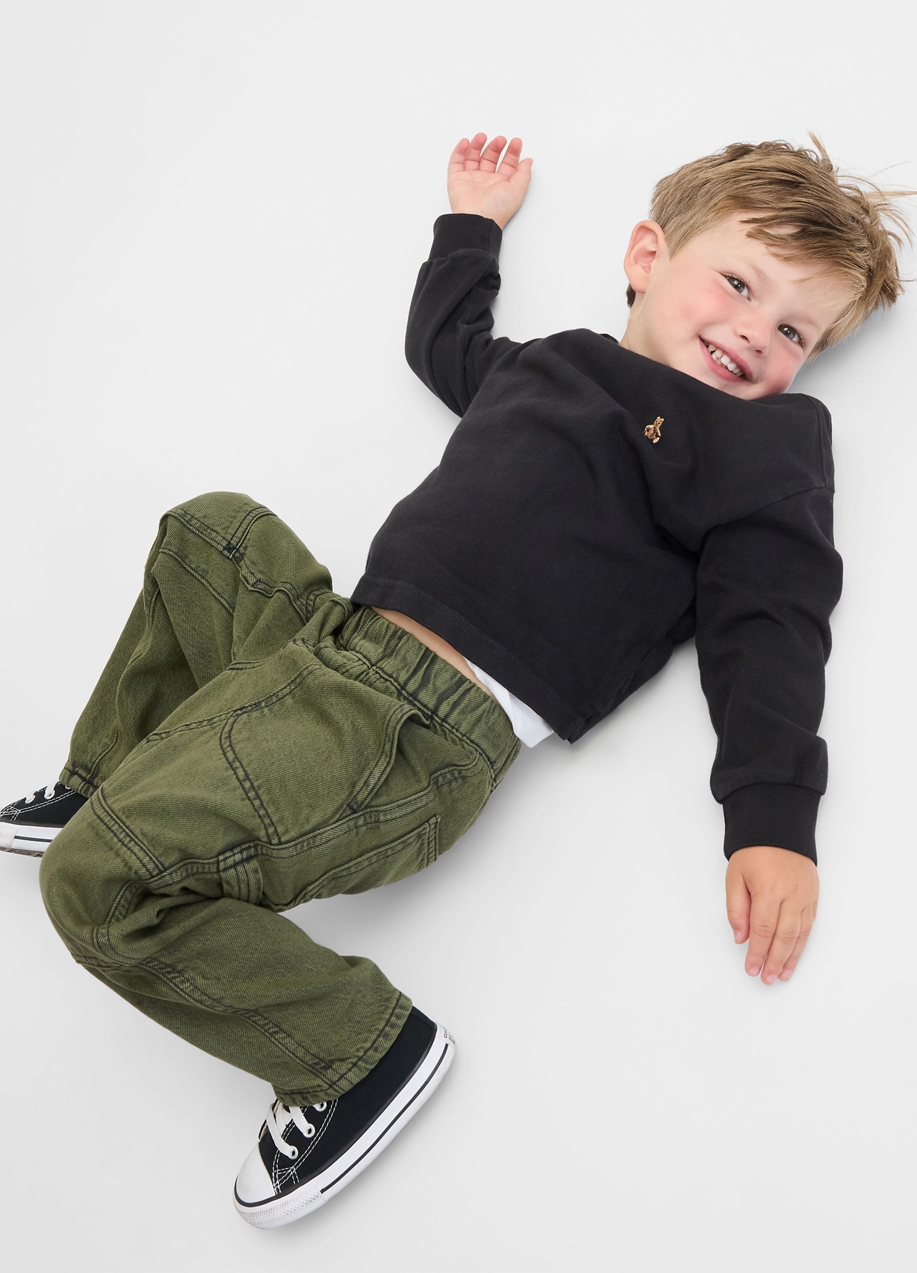 GAP KIDS, Pantaloni In Denim, Bambino, Verde, Taglia: 5Y/107-114