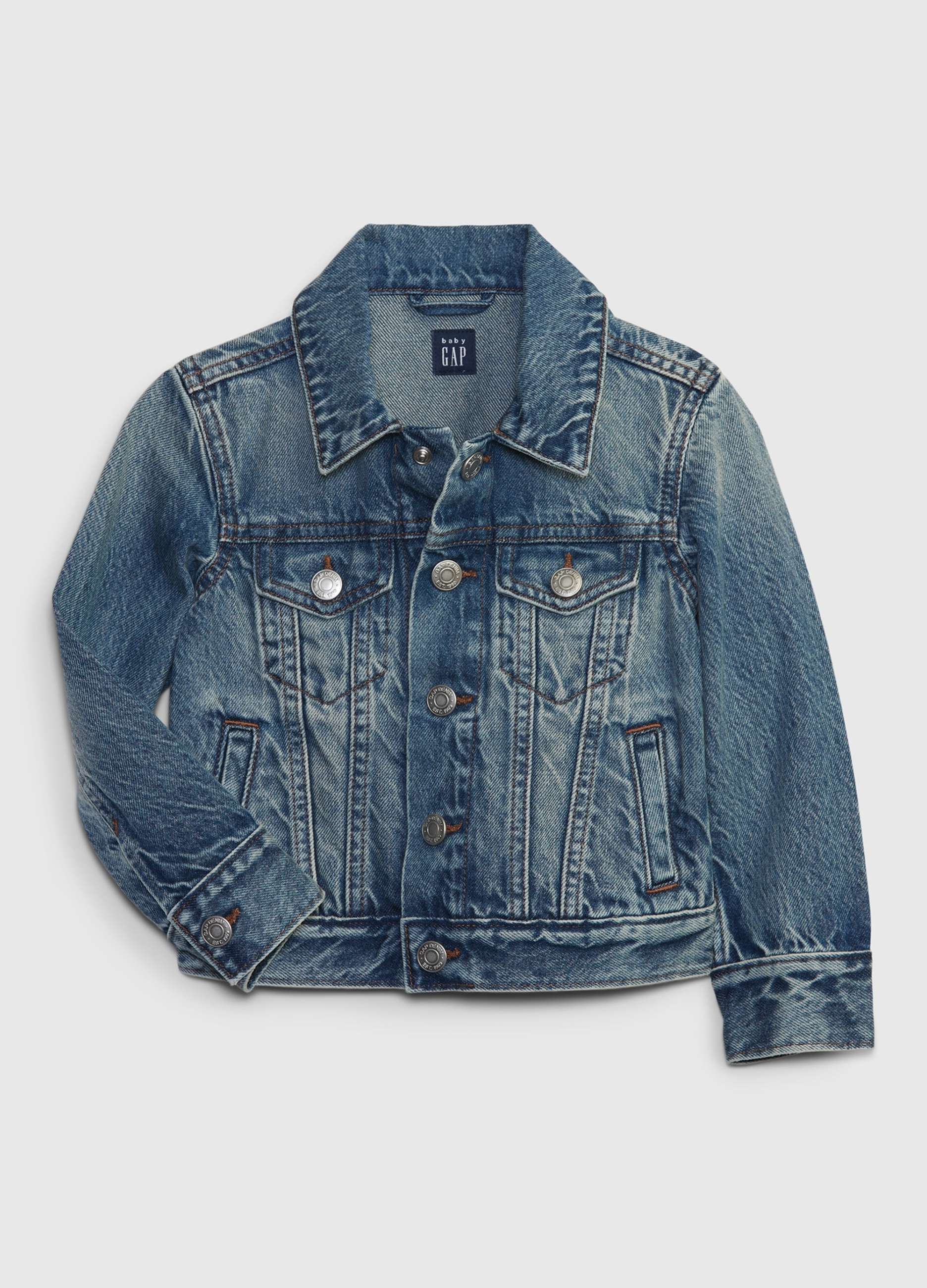 GAP KIDS, Giacca Denim In Puro Cotone, Bambino, Denim, Taglia: 2Y/84-91