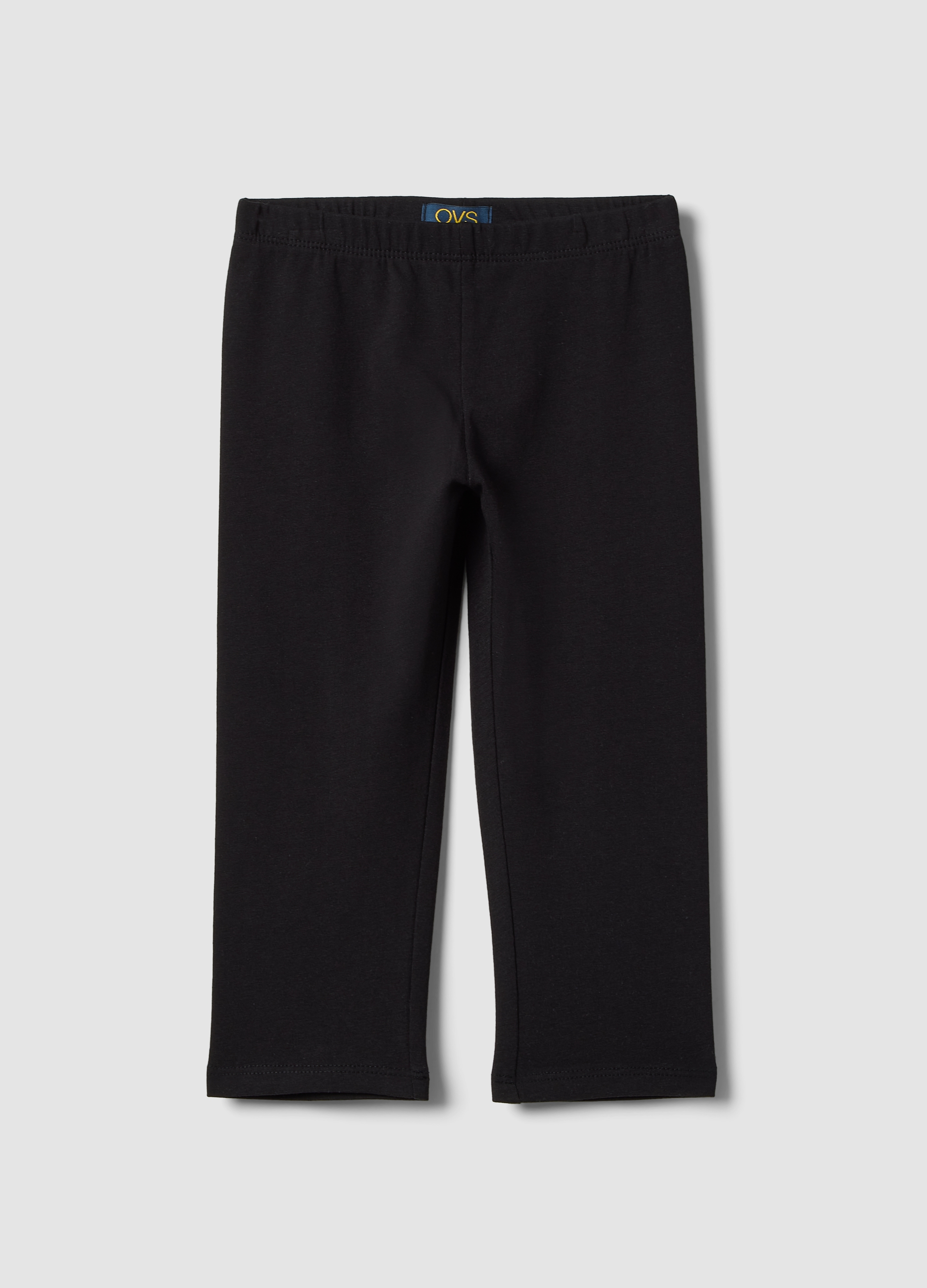 OVS KIDS, Leggings Negros De Algodón Elástico Slim Fit Para Niñas, Niña, Estampado Negro 1, Talla: 4-5