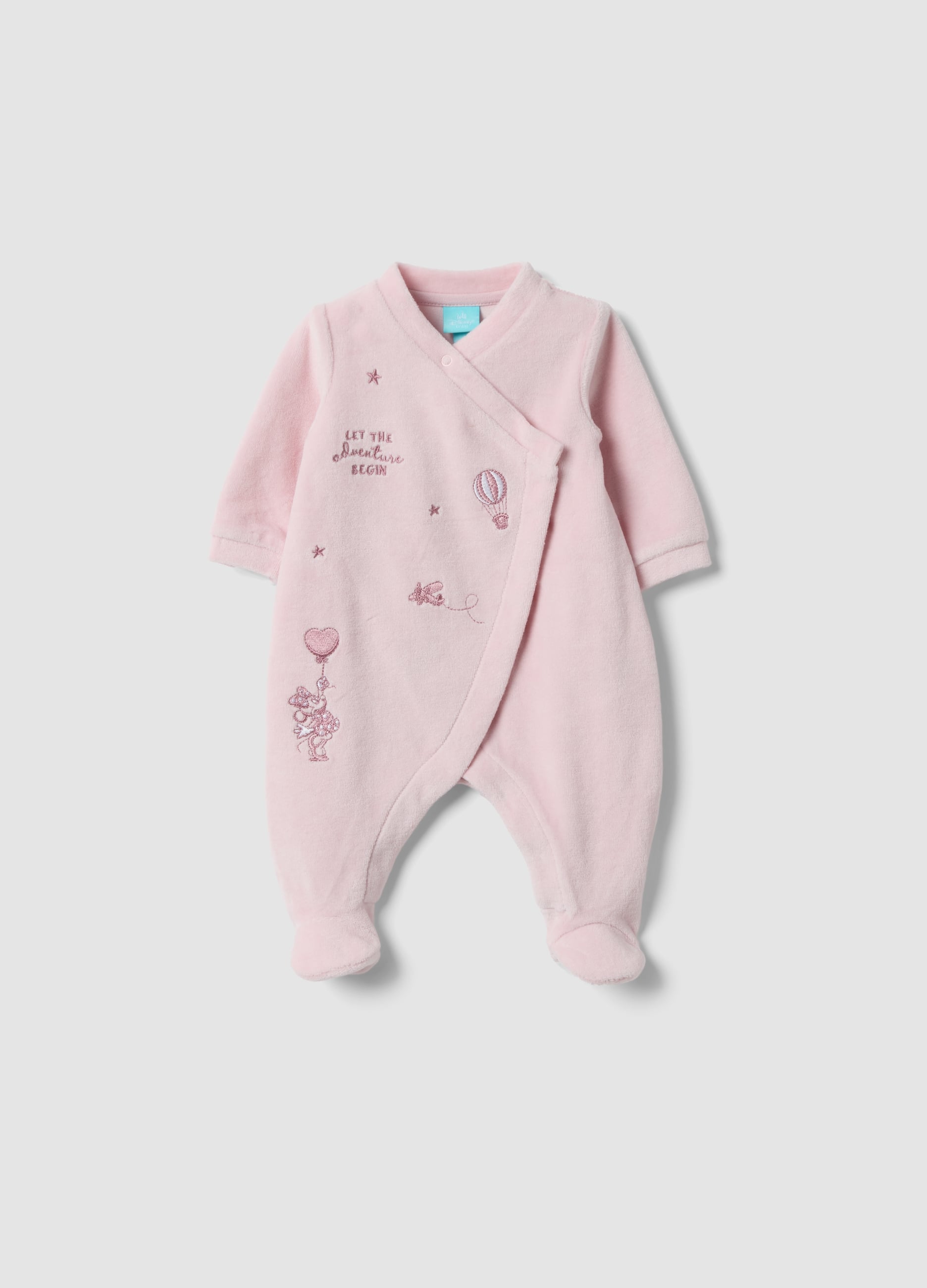 FAGOTTINO, Tutina Rosa Con Piedini In Misto Cotone Organico A Tema Minnie Per Neonata, Rosa, Taglia: 0-1