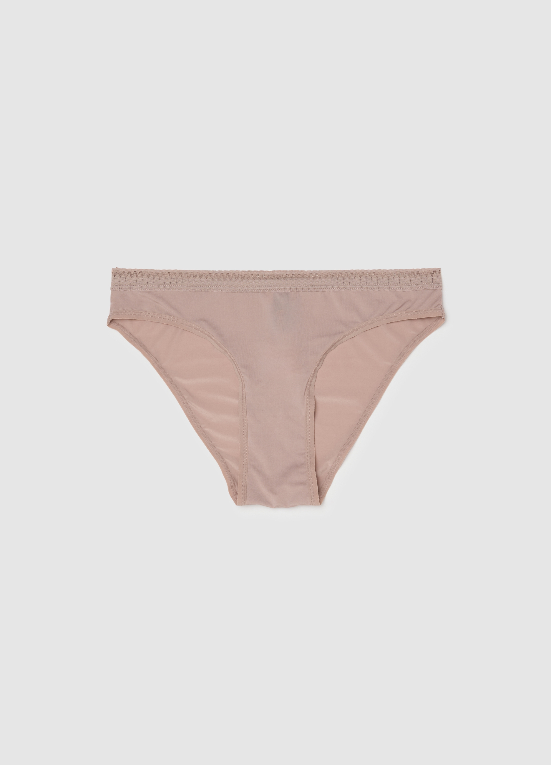 Slip Beige In Tessuto Elasticizzato, Mujer, Rosa, Talla: 4