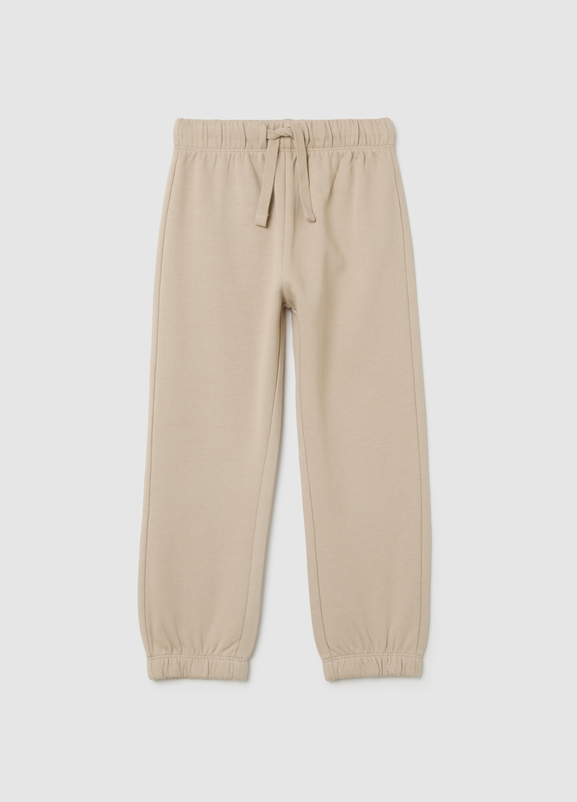 Pantaloni Da Bambino In Puro Cotone Beige Regular Fit, Niño, Beige Claro, Talla: 7-8