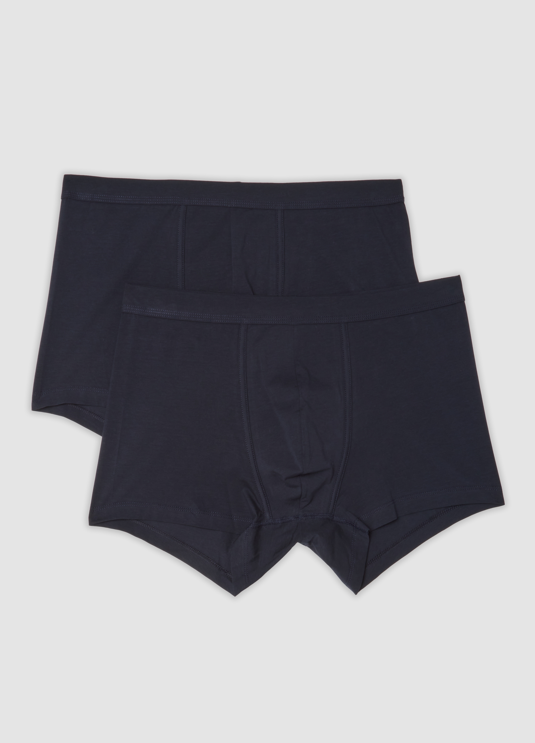 OVS, Bipack Boxer Blu In Cotone Mercerizzato Elasticizzato, Uomo, Blu, Taglia: L