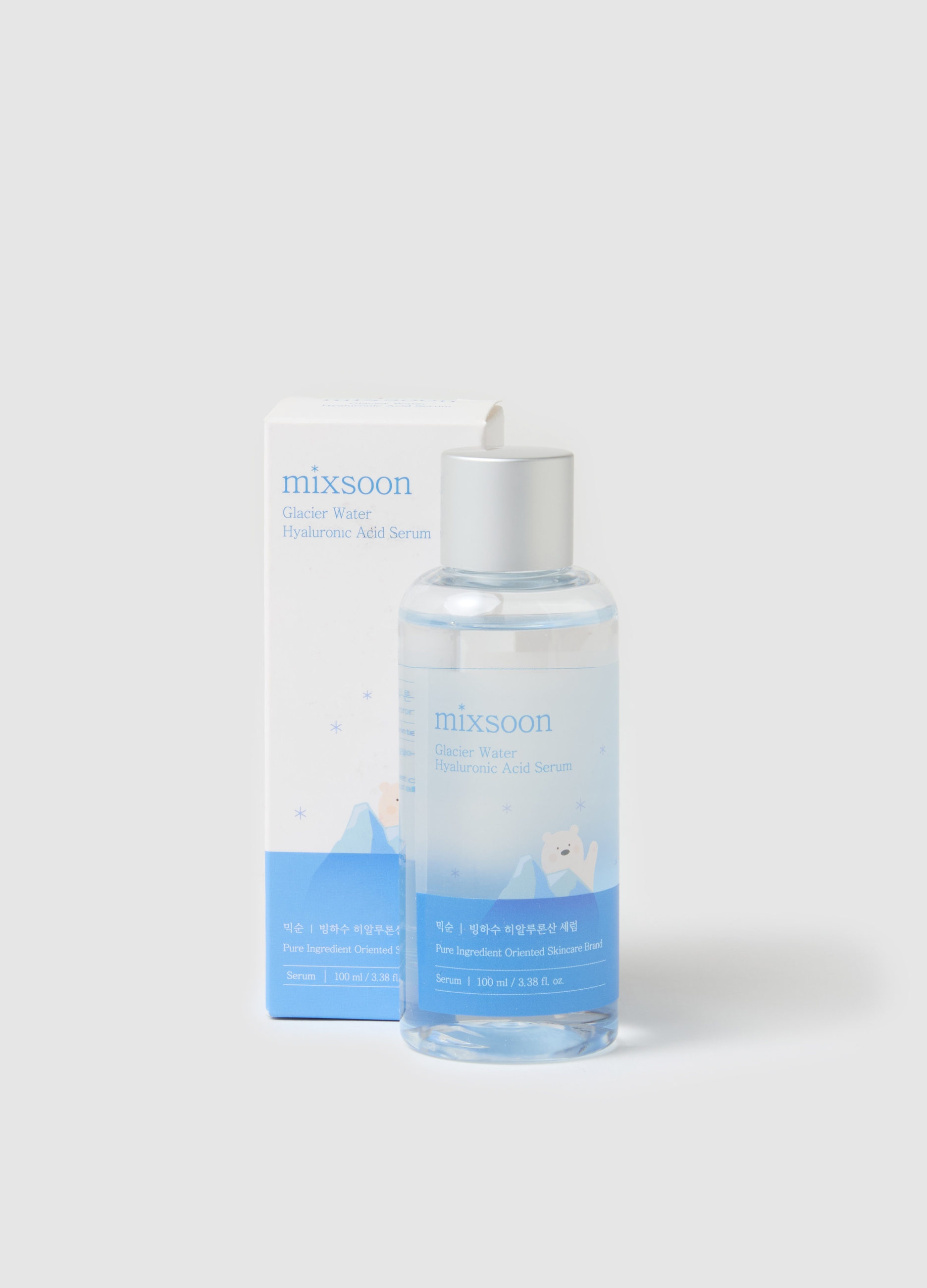 MIXSOON, Glacier Water Hyaluronic Acid Serum 100ml - Skincare Coreana, Unisex, Bianco, Taglia: FASUL