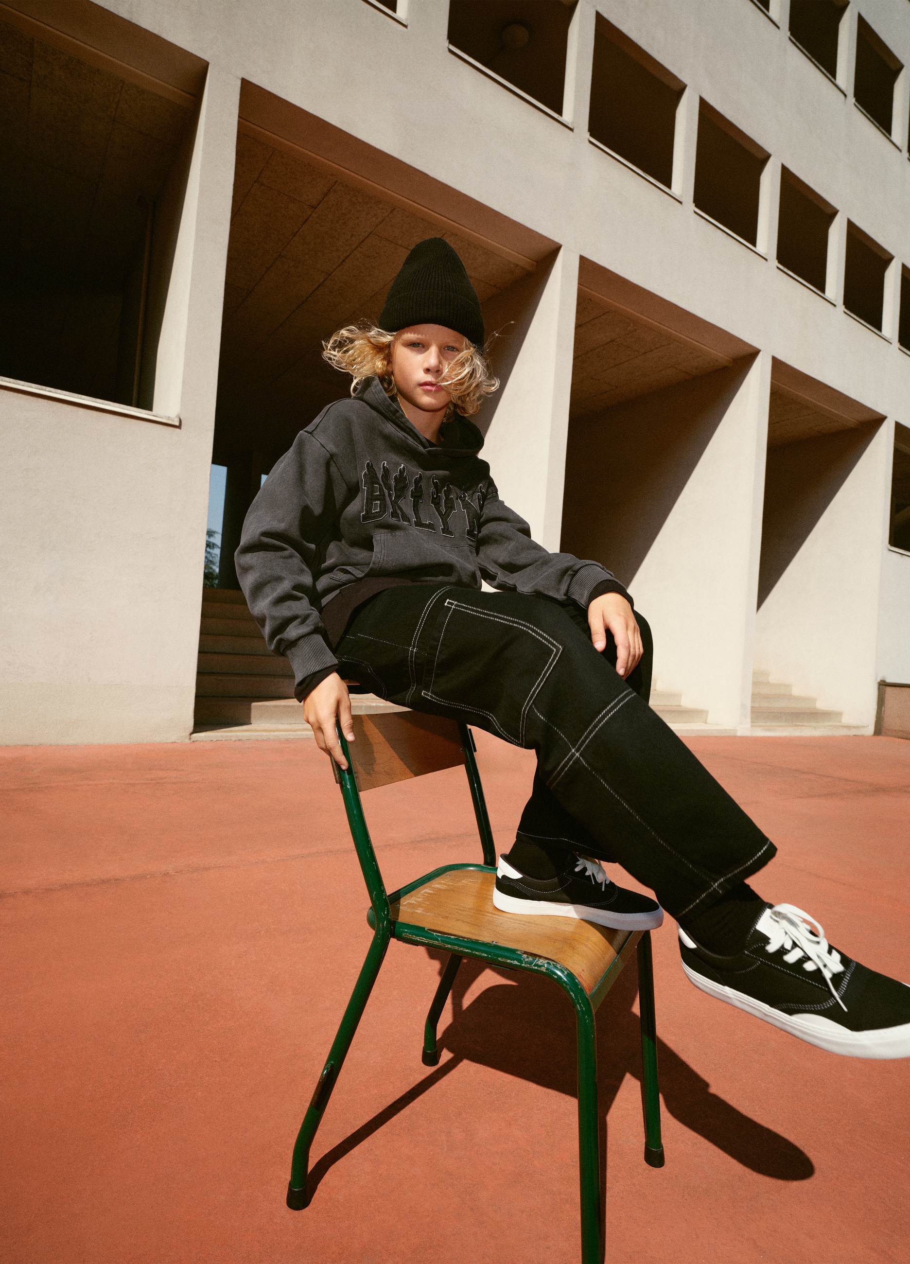 OVS KIDS, Felpa Nera Con Cappuccio Da Ragazzo In Puro Cotone Regular Fit, Bambino, Nero, Taglia: 10-11