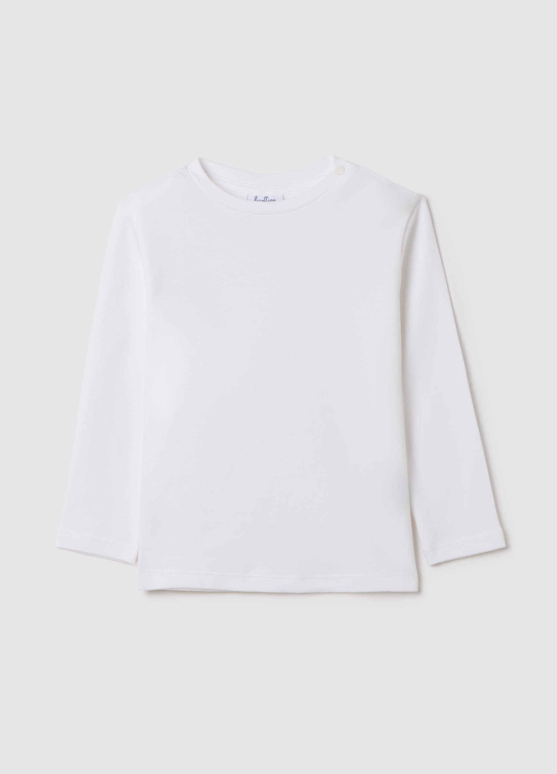 FAGOTTINO, Camiseta Infantil Blanca De Algodón Puro Ajuste Regular, Niño, Blanco, Talla: 30-36