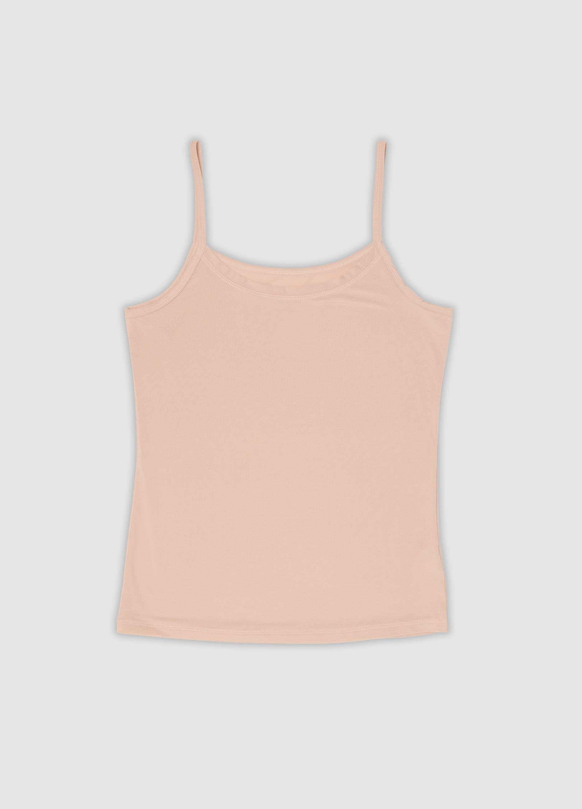 OVS, Canottiera Beige In Tessuto Elasticizzato A Girocollo, Donna, Beige, Taglia: S