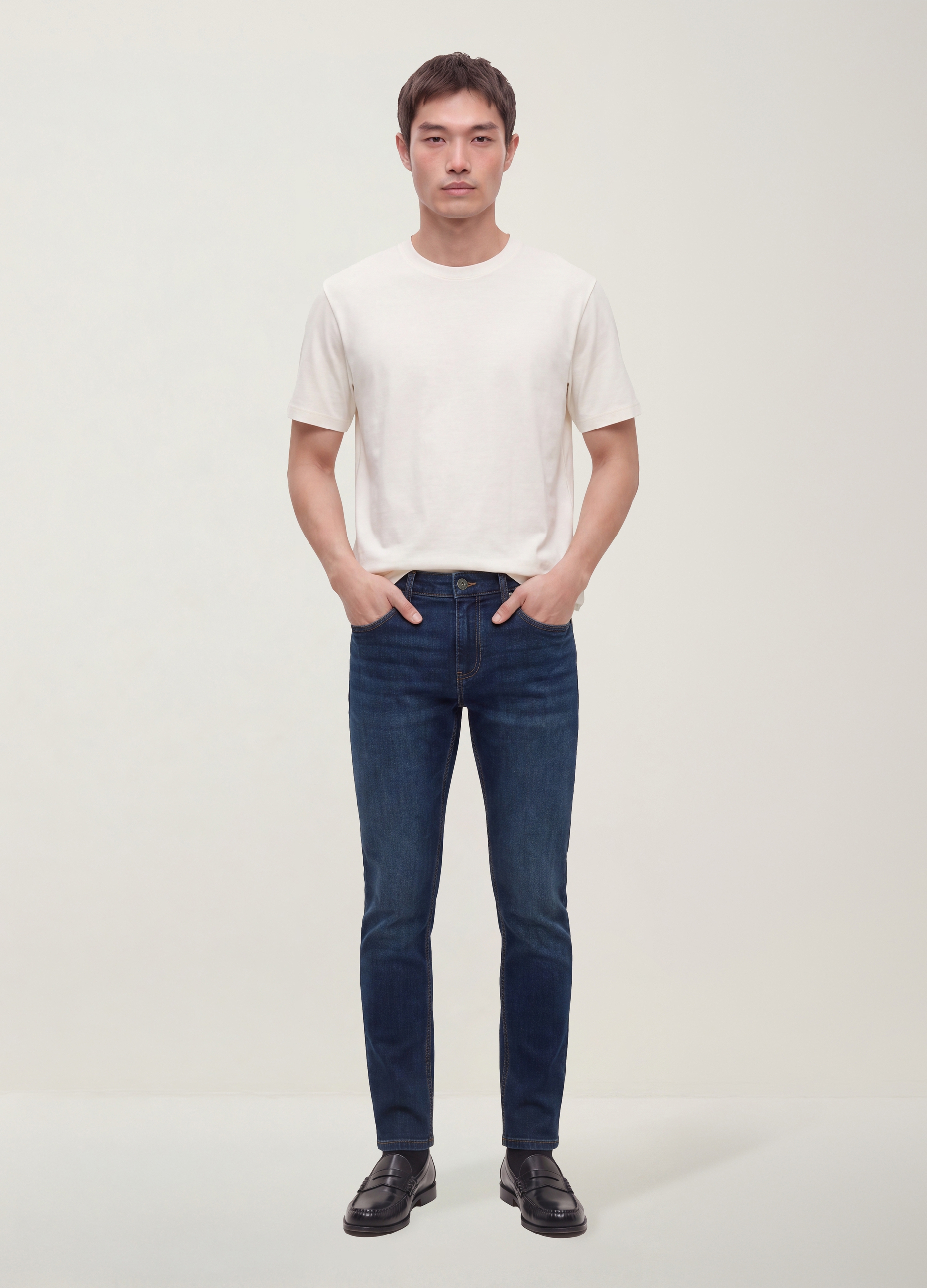REPUBLIC OF DENIM, Jeans Denim Skinny Fit In Cotone Elasticizzato, Uomo, Blu, Taglia: 44
