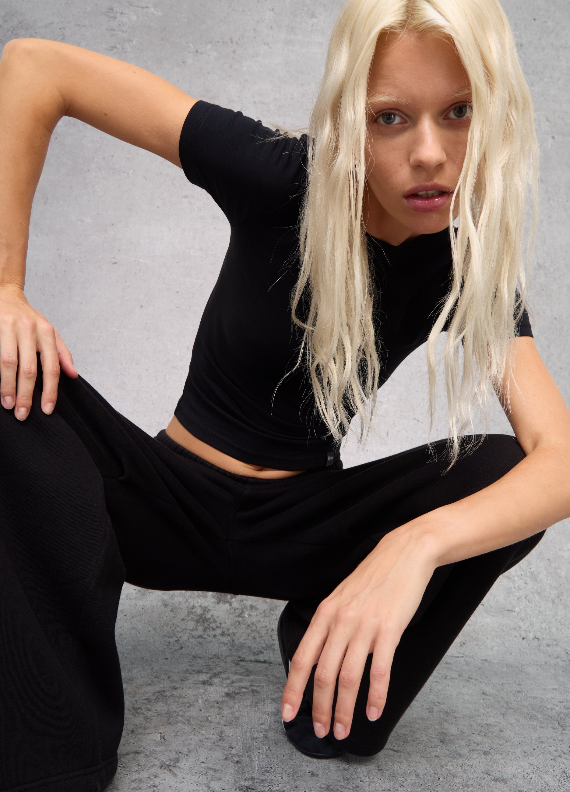 UTOPJA, Perfect T-shirt Black, Donna, Nero, Taglia: S