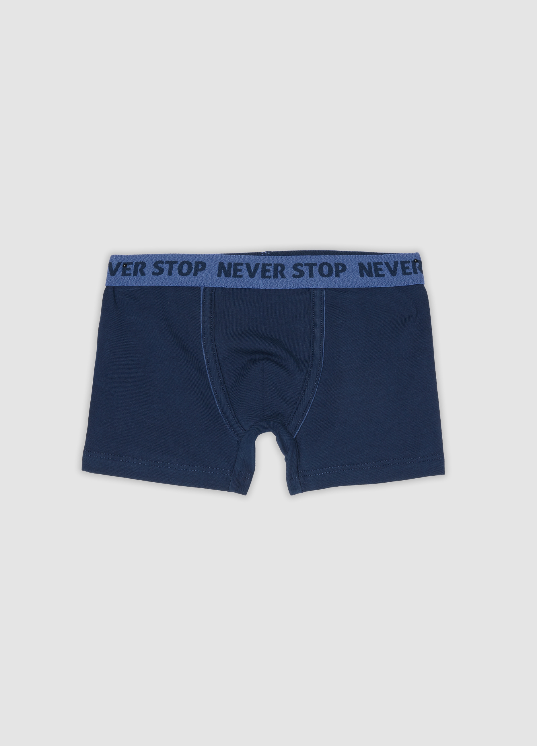 OVS KIDS, Boxer Midi Blu In Cotone Organico Elasticizzato Per Bambino E Ragazzo, Blu, Taglia: 3-4