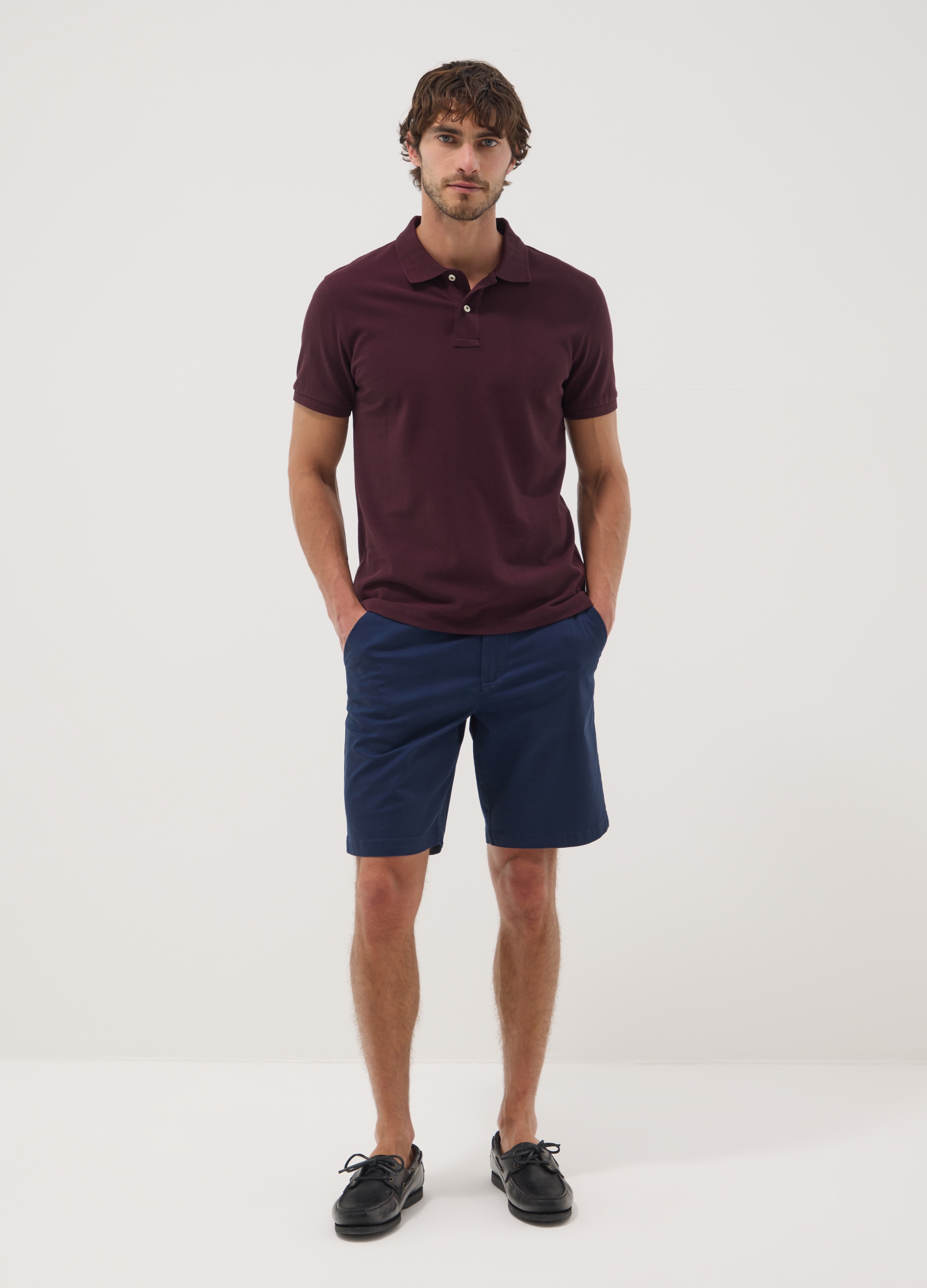 OVS, Bermuda Chino Blu In Cotone Elasticizzato, Uomo, Blu, Taglia: 46