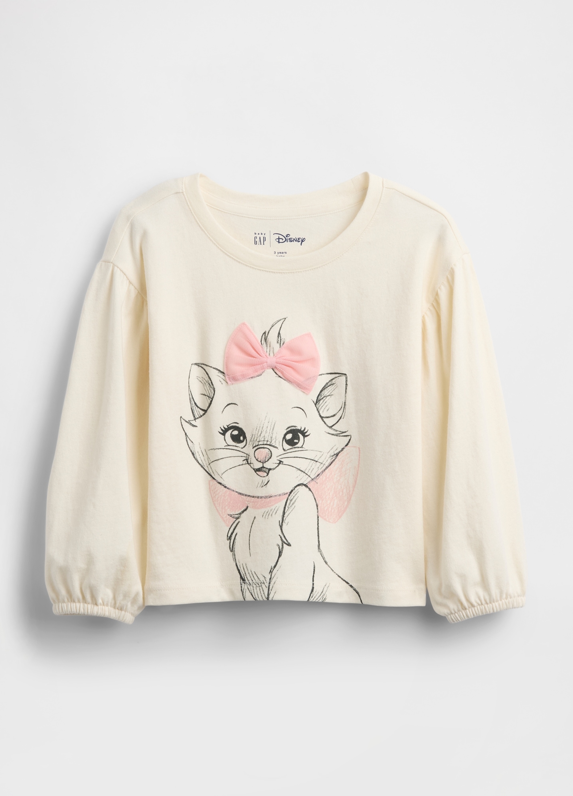 GAP KIDS, Maglietta A Maniche Lunghe Con Stampa Disney, Unisex, Bianco, Taglia: 4Y/99-107