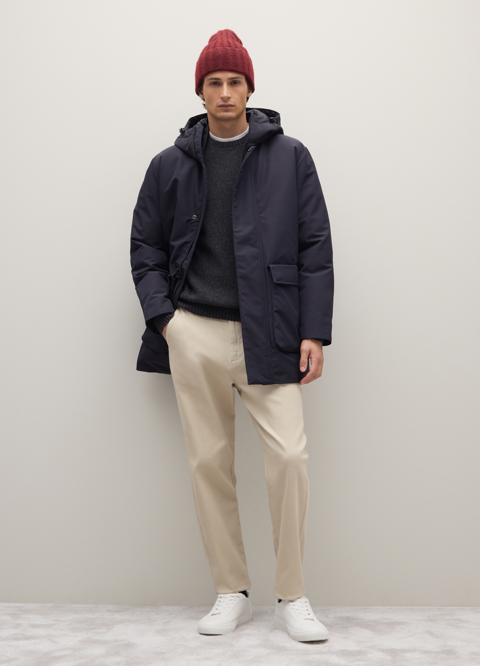 PIOMBO, Giacca Imbottita Verde Regular Fit Con Zip E Cappuccio, Uomo, Verde, Taglia: L