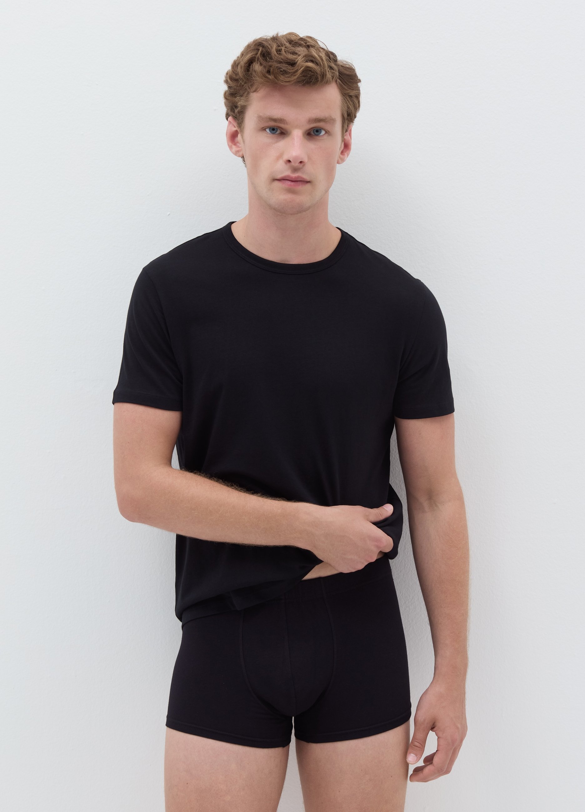 Pack Tres Bóxers De Algodón Orgánico, Hombre, Negro, Talla: XXL