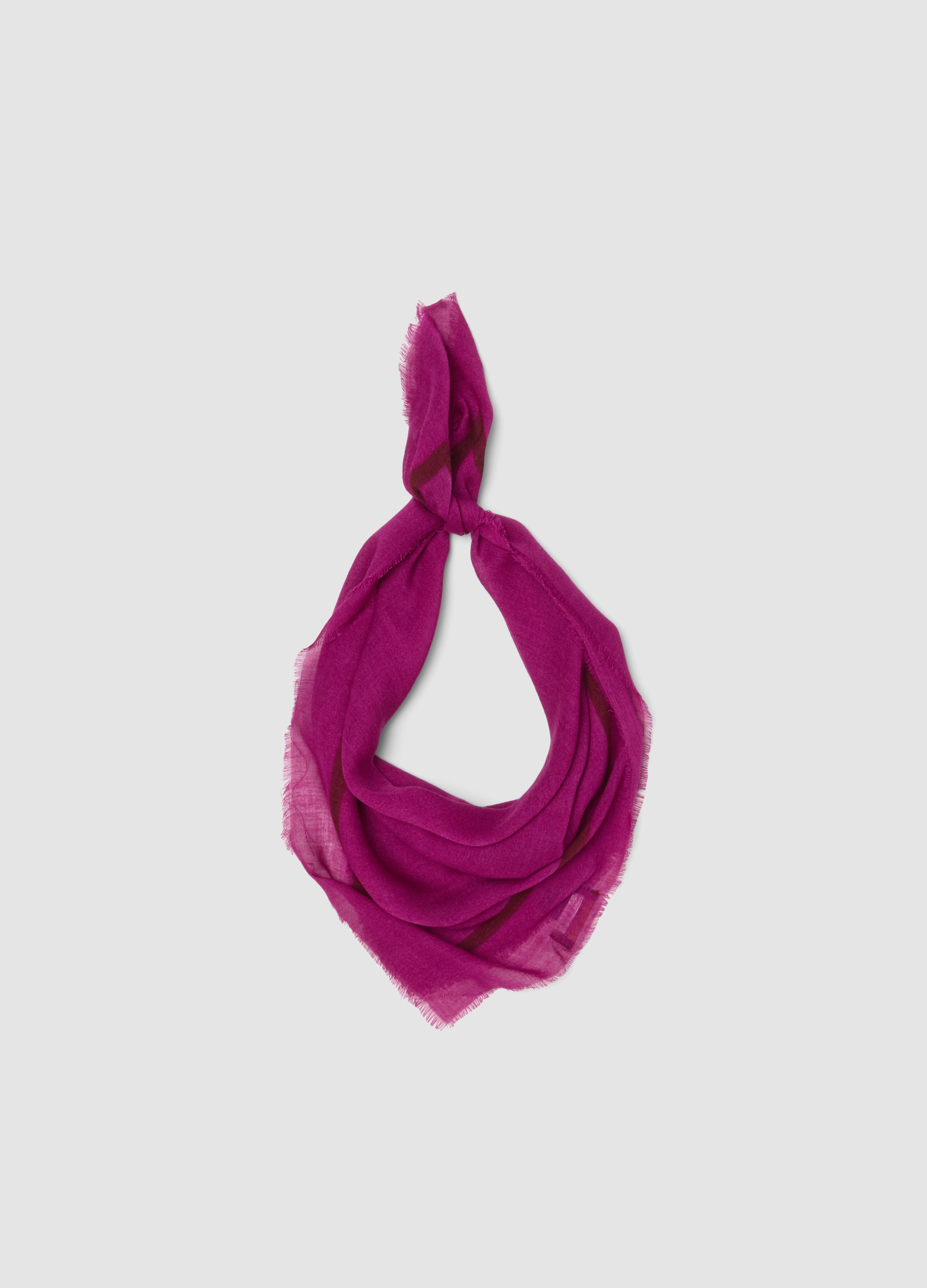 PIOMBO, Sciarpa Rosa In Misto Viscosa E Lana, Donna, Viola, Taglia: ONE SIZE