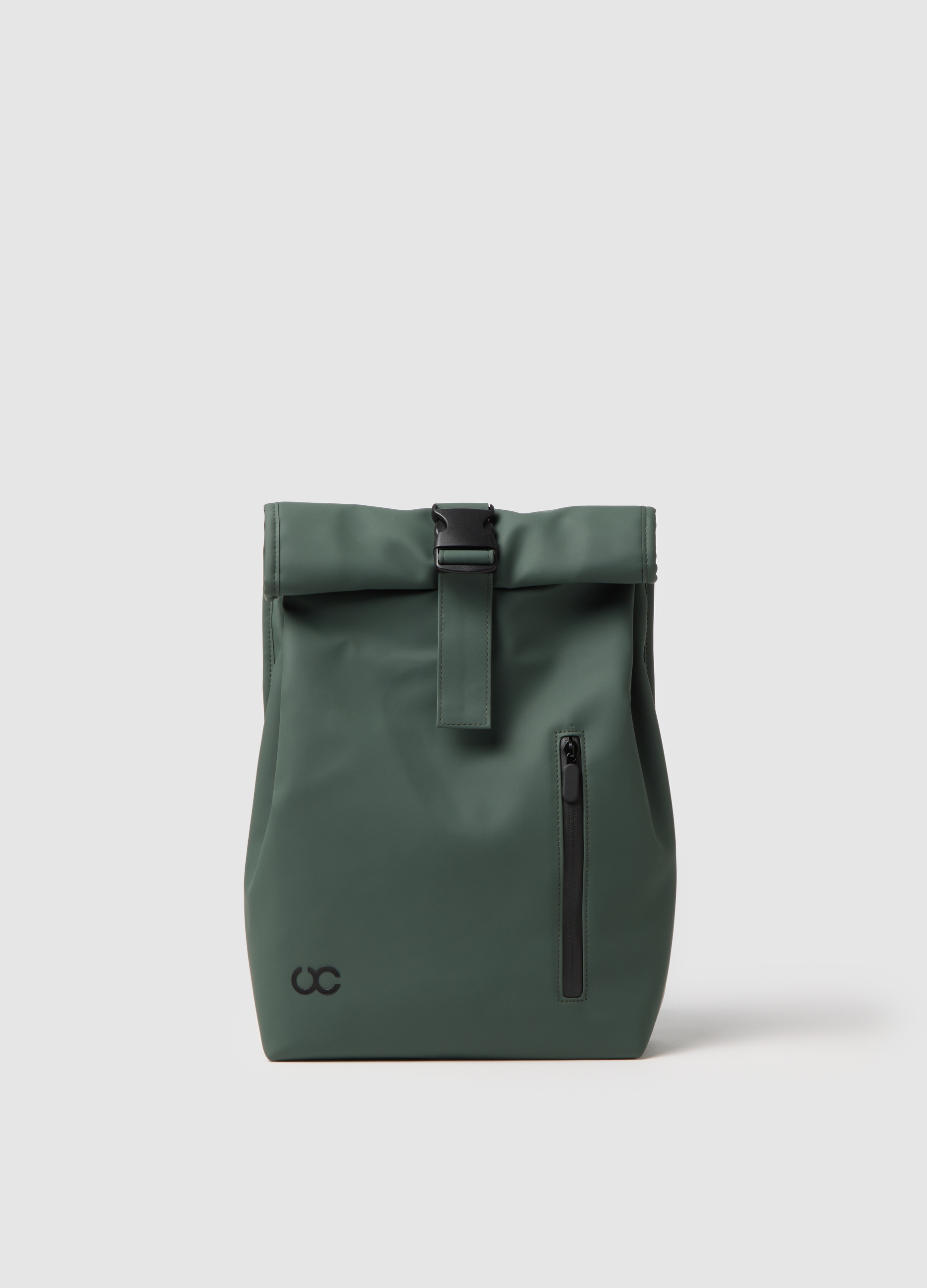 OVS, Mochila Verde Con Cierre De Clip, Mujer, Verde oscuro