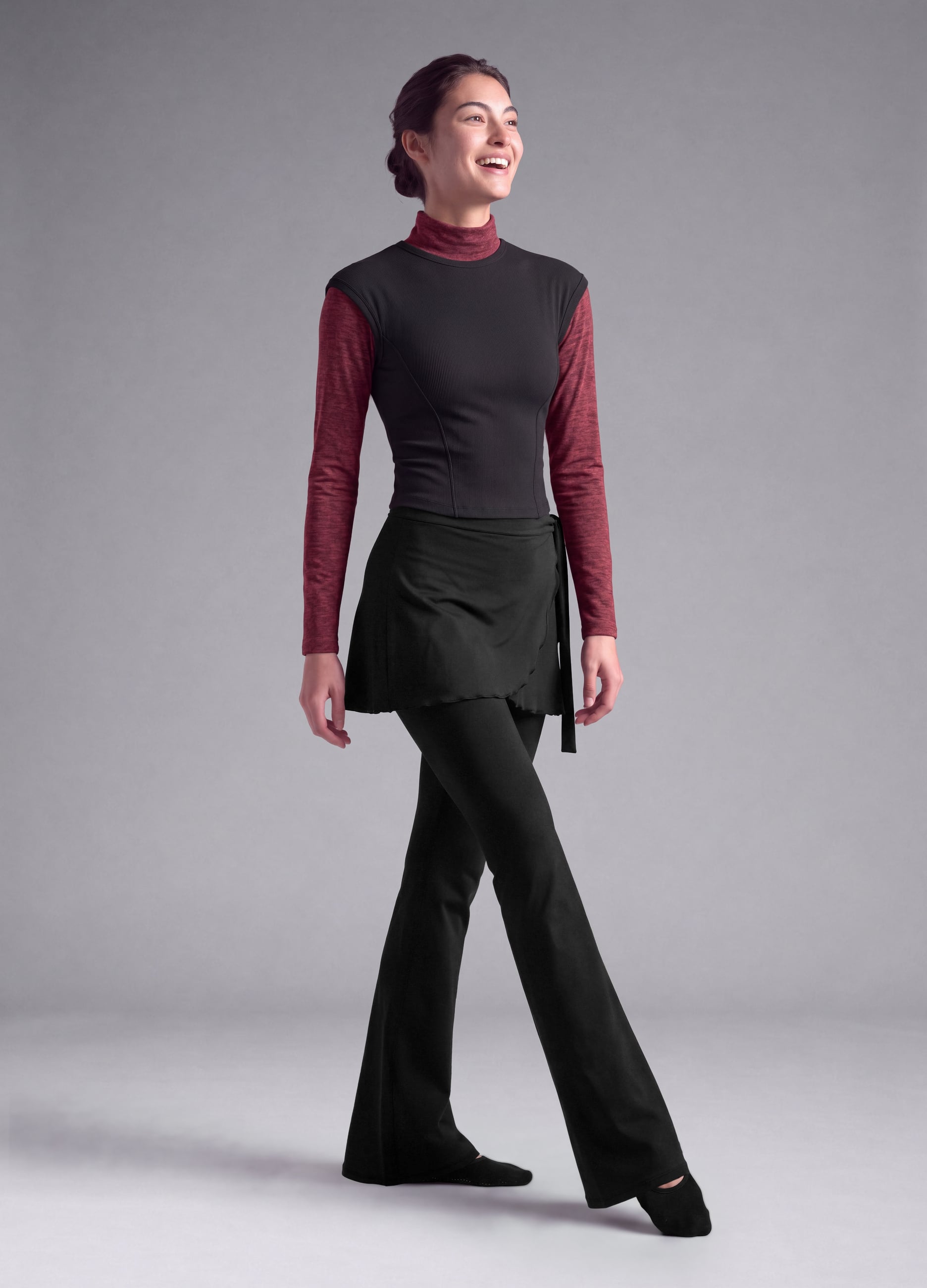 Altavia Studio, Leggings Neri Flare In Tessuto Elasticizzato Traspirante Altavia Studio, Donna, Nero, Taglia: XS