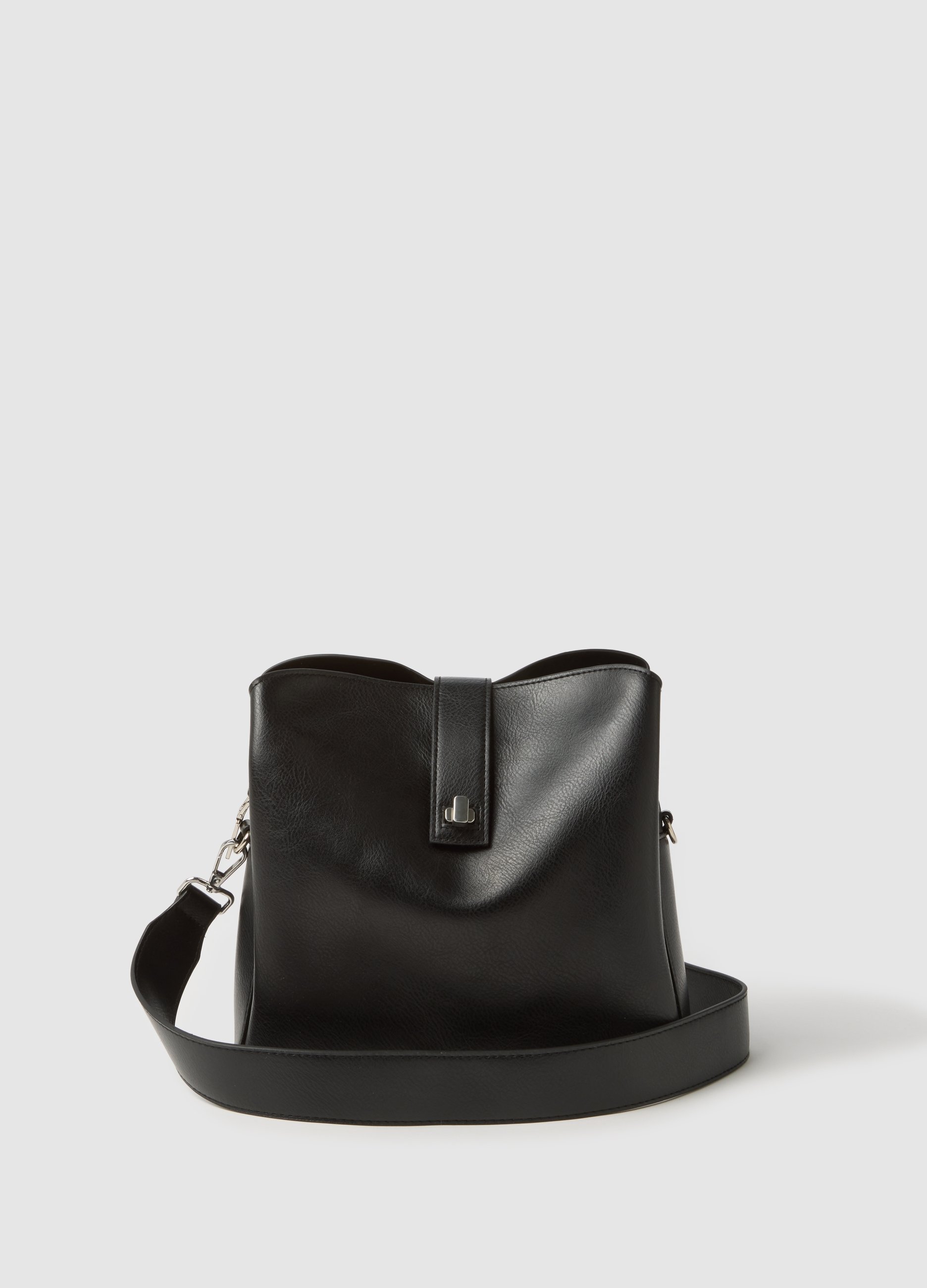 Bolso De Hombro Negro, Mujer, Gunmetal, Talla: FASUL