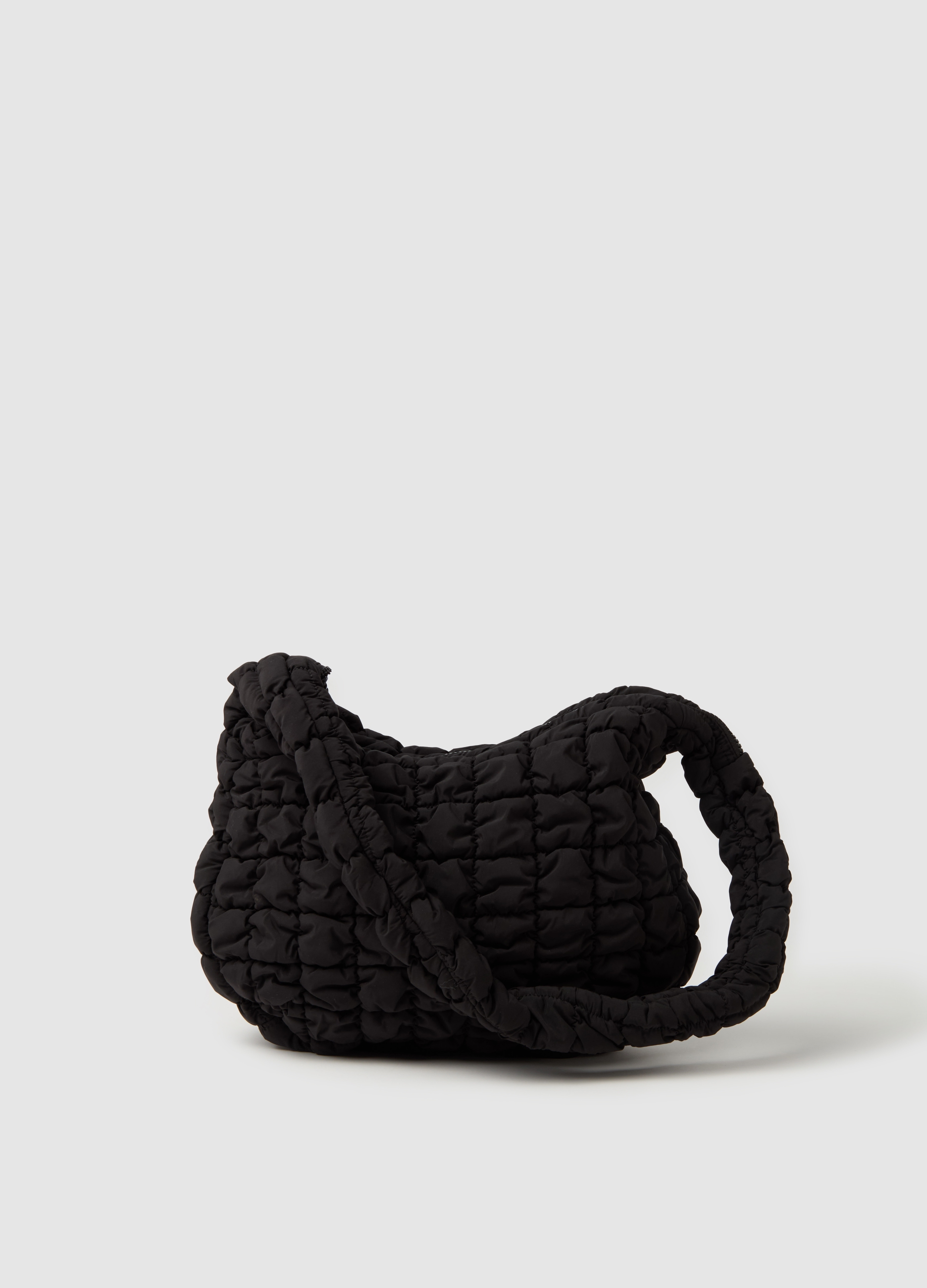 OVS, Bolso Shopper Guateado, Mujer, Negro