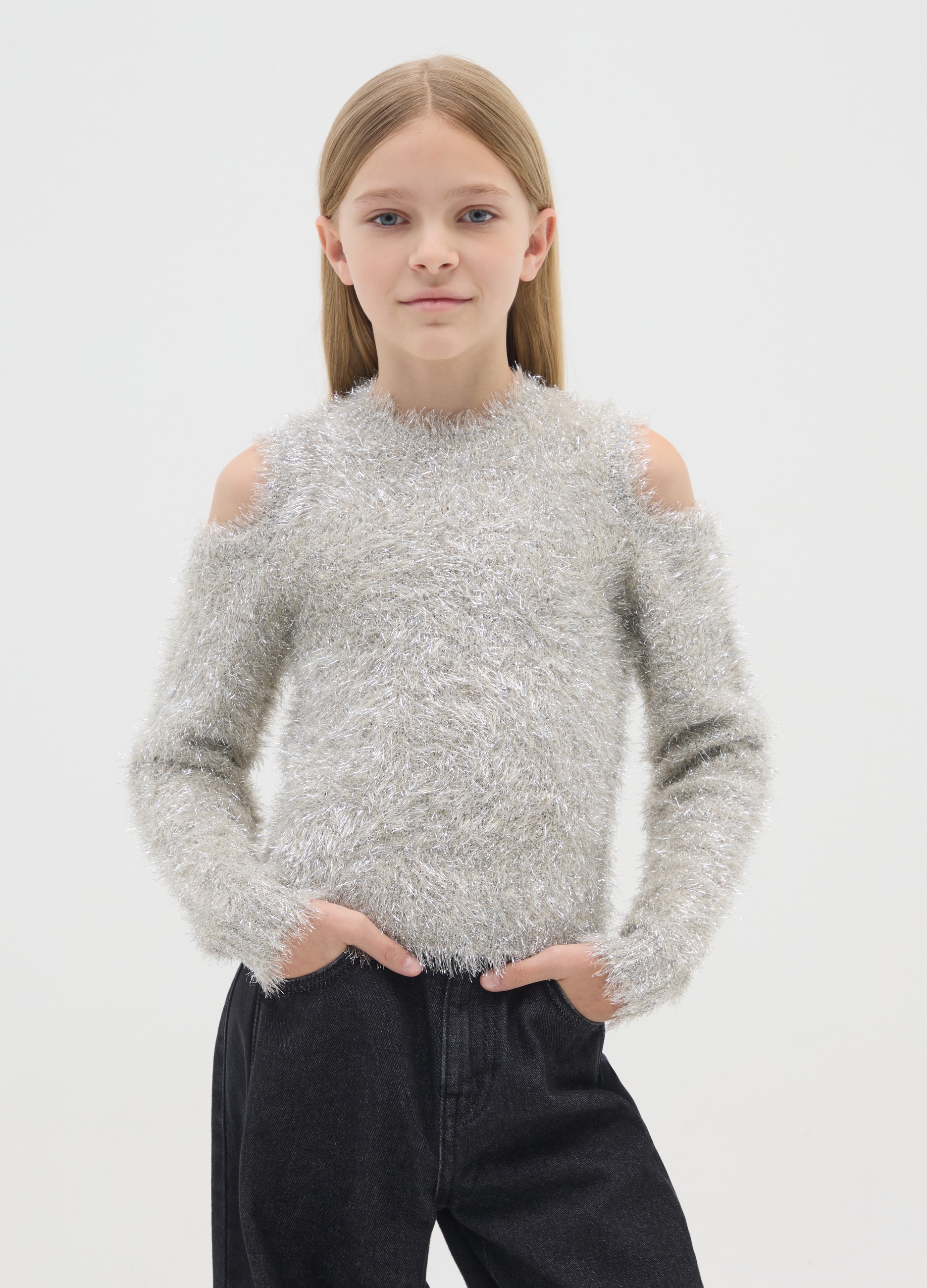 OVS KIDS, Maglione Da Ragazze Grigio Regular Fit, Bambina, Grigio, Taglia: 10-11