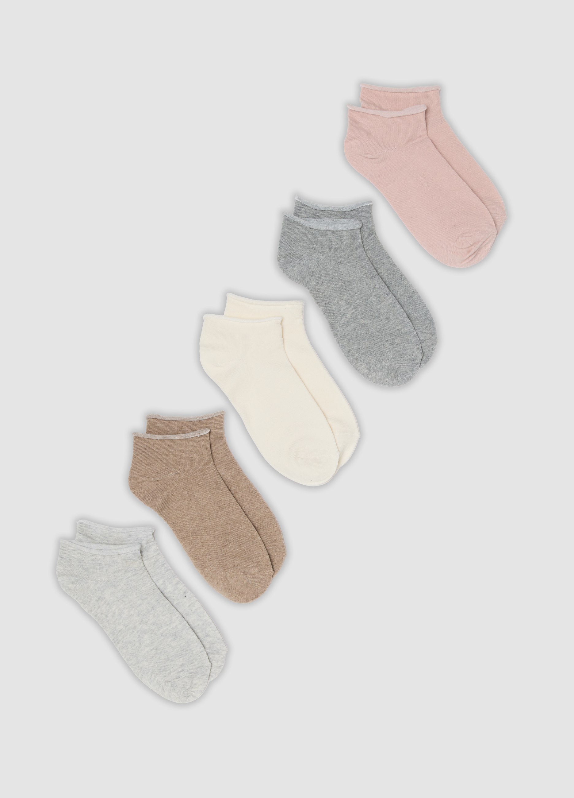 OVS, Multipack Di Cinque Calzini Multicolor In Misto Cotone Organico, Donna, Multicolor, Taglia: 36-38