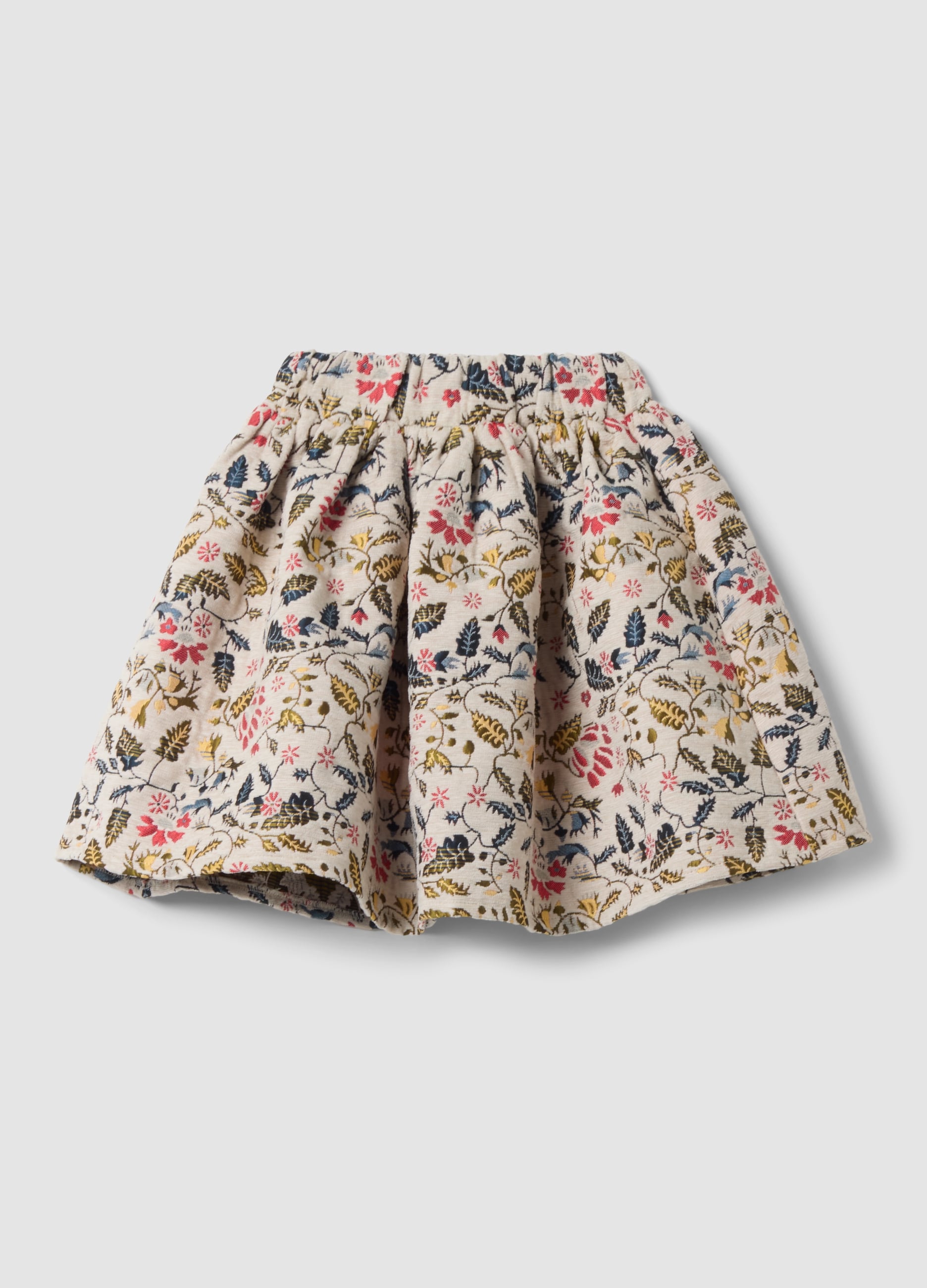 PIOMBO KIDS, Gonna Multicolor In Misto Viscosa Con Fantasia Floreale, Bambina, Multicolor, Taglia: 6