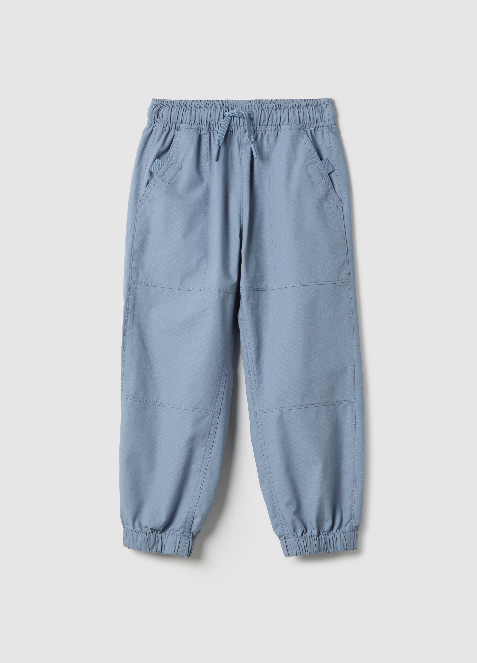 OVS KIDS, Pantalones Jogger Fit Regular Para Niños De Algodón Puro Azul, Niño, Azul Azur, Talla: 3-4