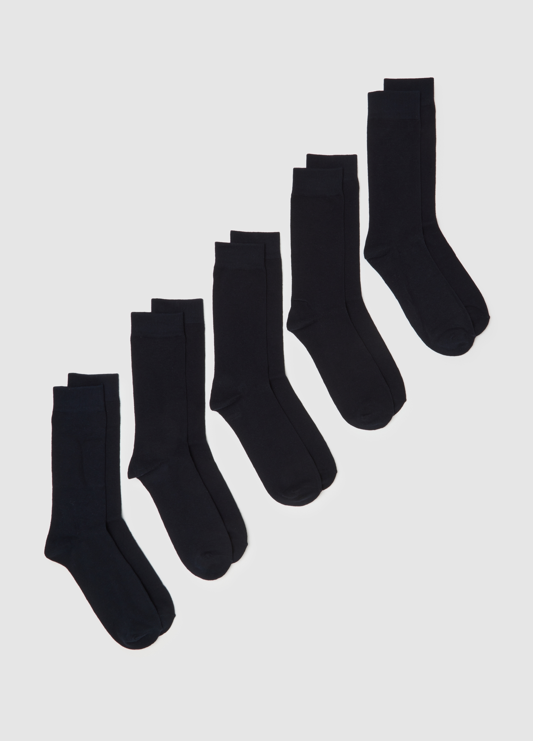 Juego Multipack De Calcetines Cortos En Mezcla De Algodón Azul, Hombre, Azul marino, Talla: 38/42