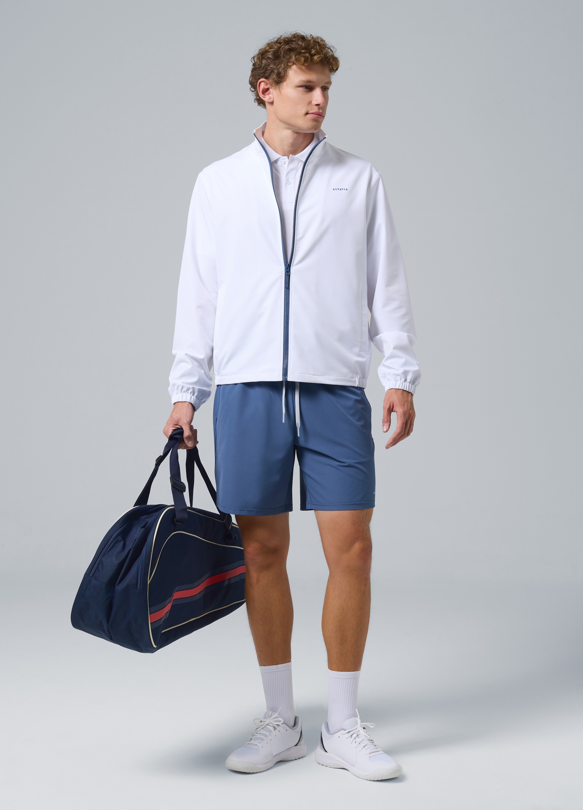 ALTAVIA COURT, Shorts Sportivi Azzurri In Tessuto Elasticizzato Altavia Court, Uomo, Azzurro, Taglia: L