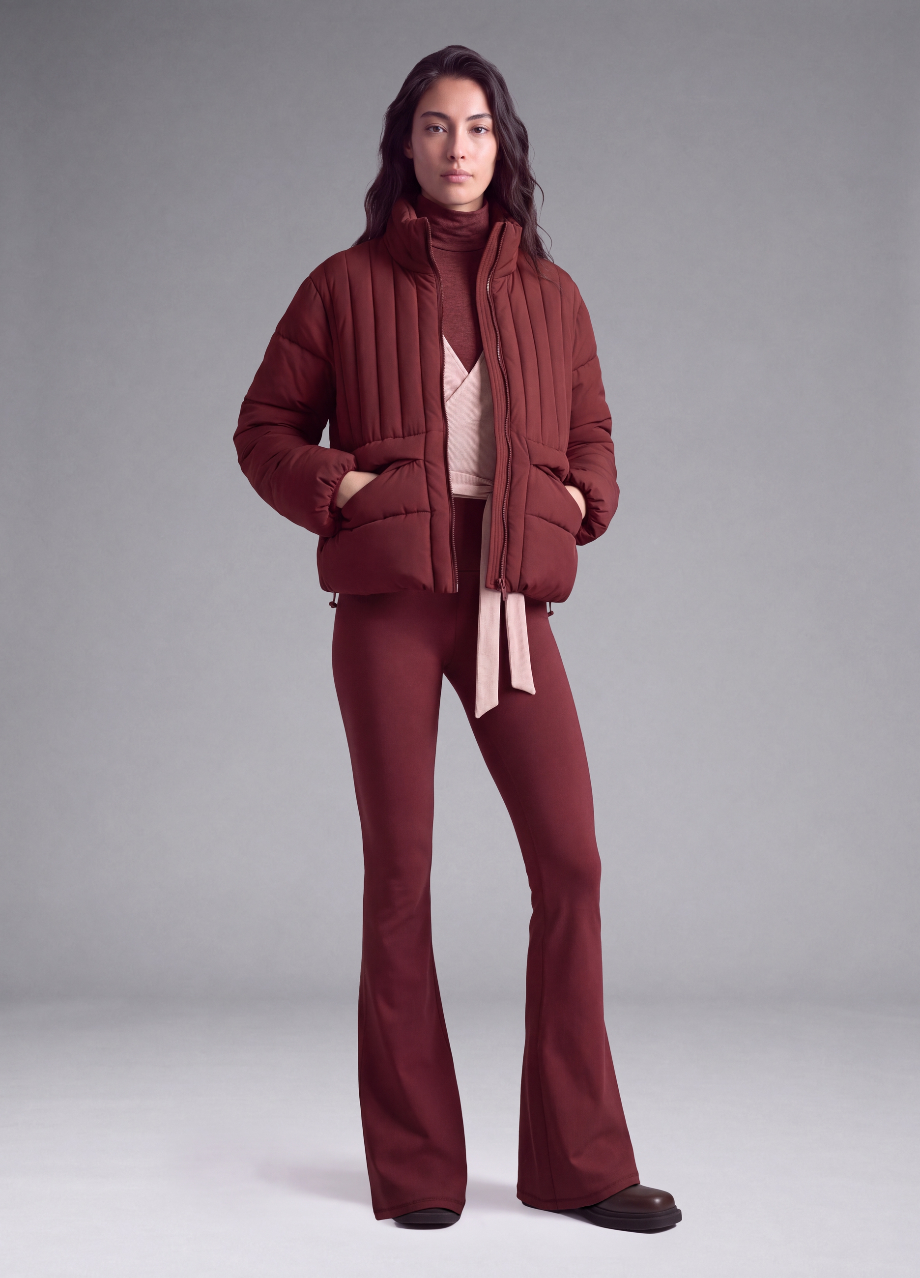 Altavia Studio, Giacca Imbottita Rossa Con Zip E Collo Alto Altavia Studio, Donna, Rosso, Taglia: L