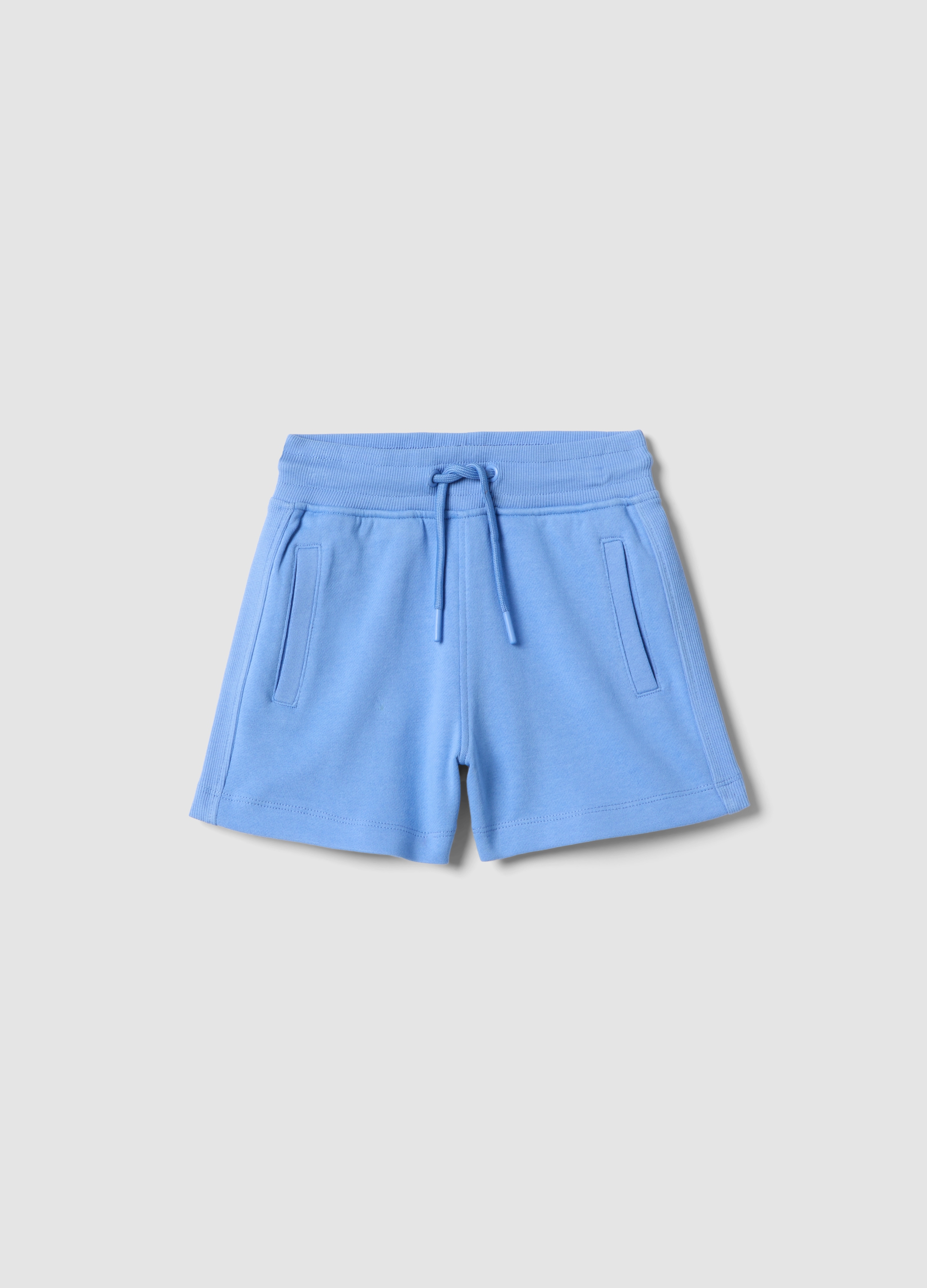 OVS KIDS, Short Azul Claro De Algodón Puro Para Niña, Corte Regular, Niña, Azul Azur, Talla: 6-7