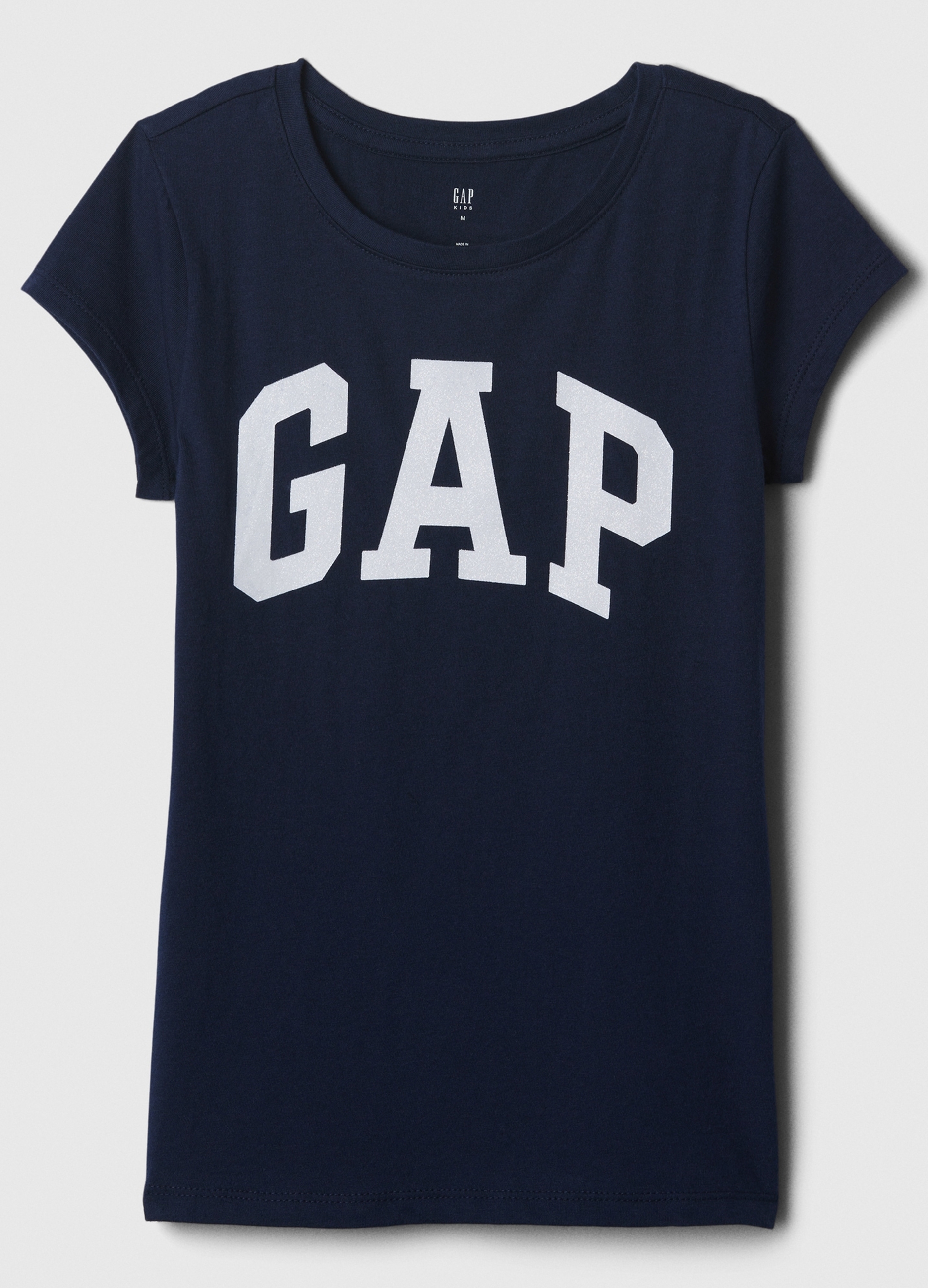 GAP KIDS, T-shirt In Cotone Con Logo Gap, Bambina, Blu, Taglia: XS/99-114