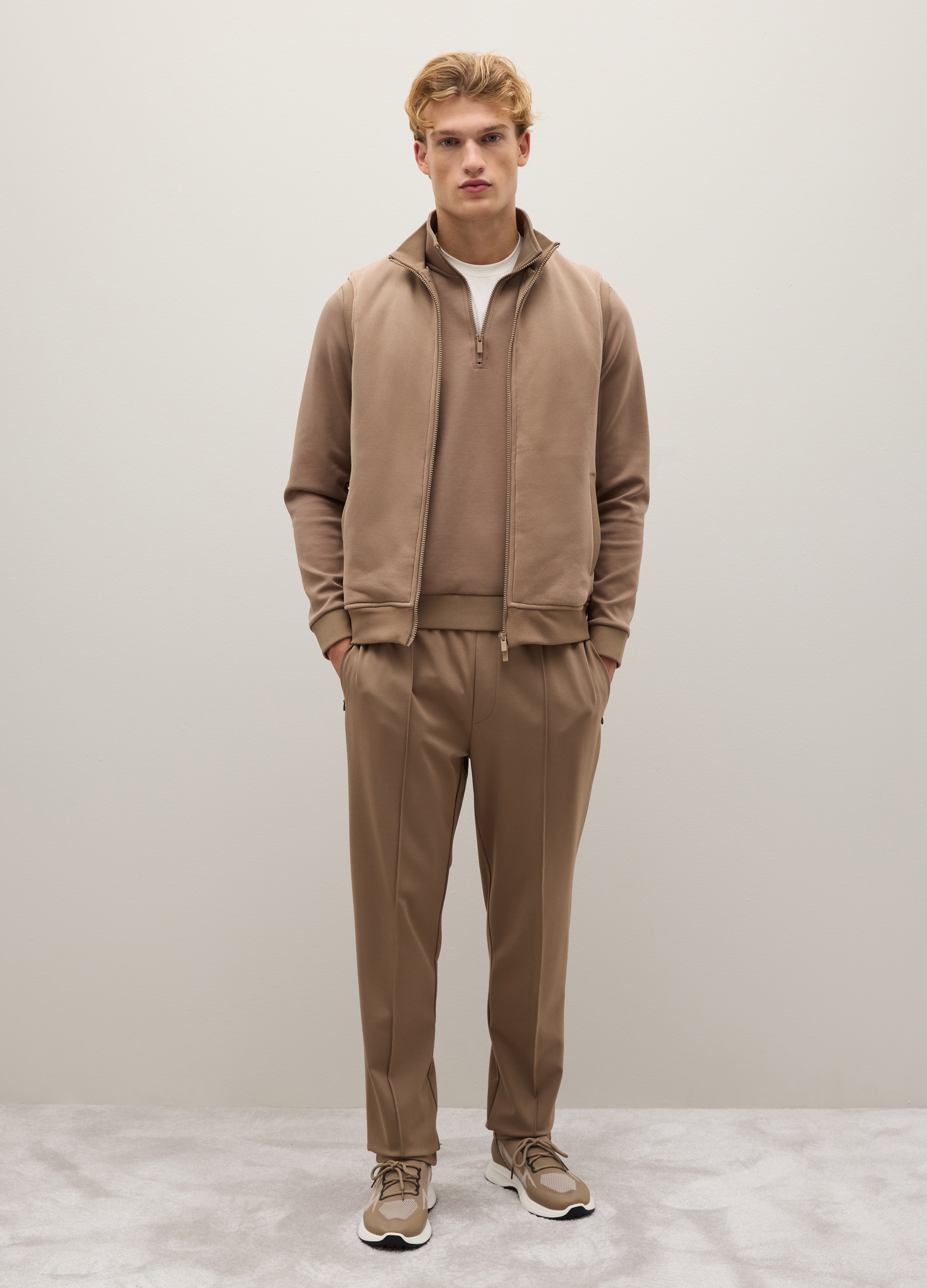 Piombo Tech, Gilet In Puro Cotone Marrone Regular Fit, Uomo, Marrone, Taglia: S