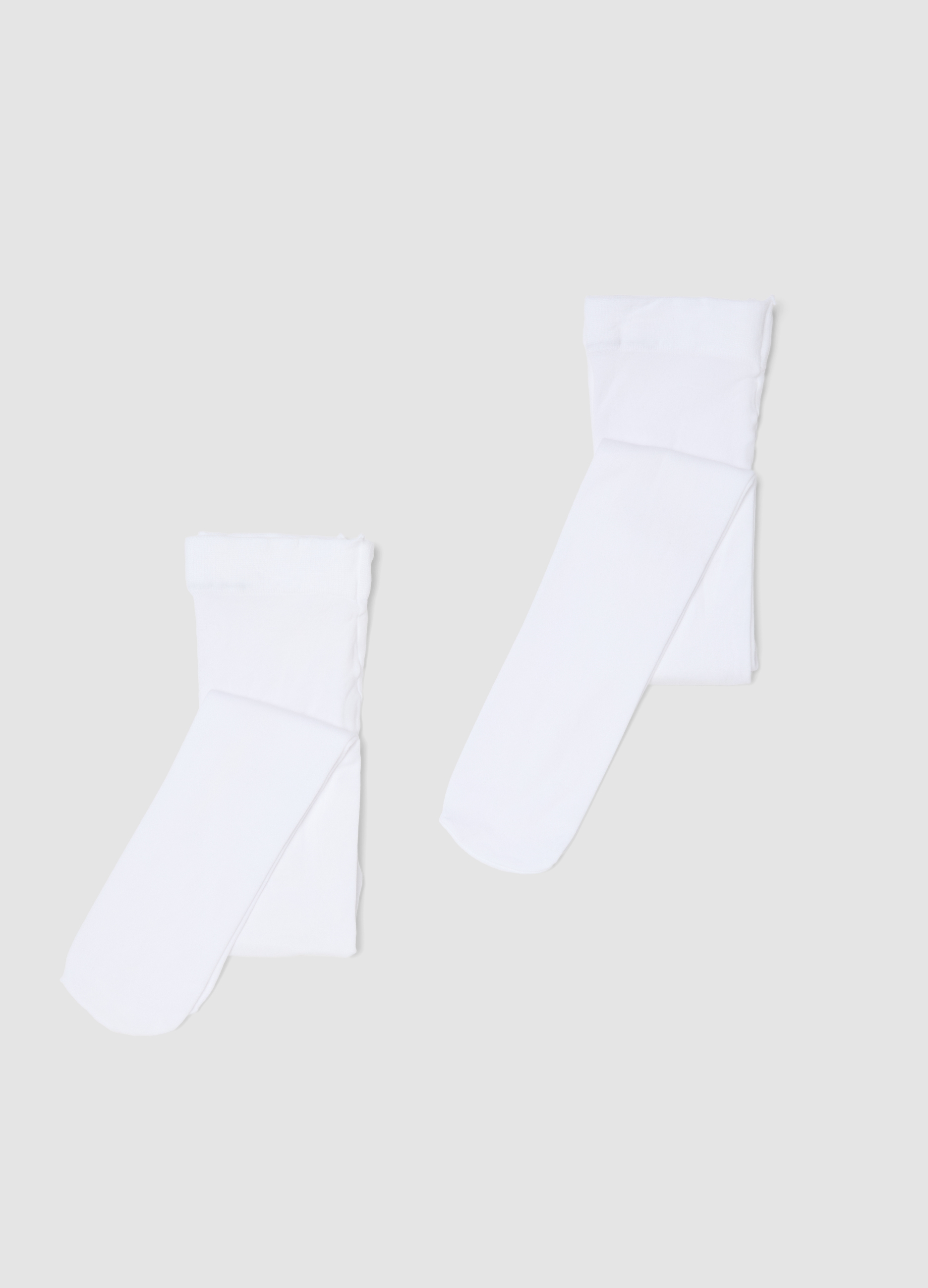 FAGOTTINO, Bipack Collant Elasticizzati Bianchi Da Neonata, Niña, Blanco óptico, Talla: 6-12