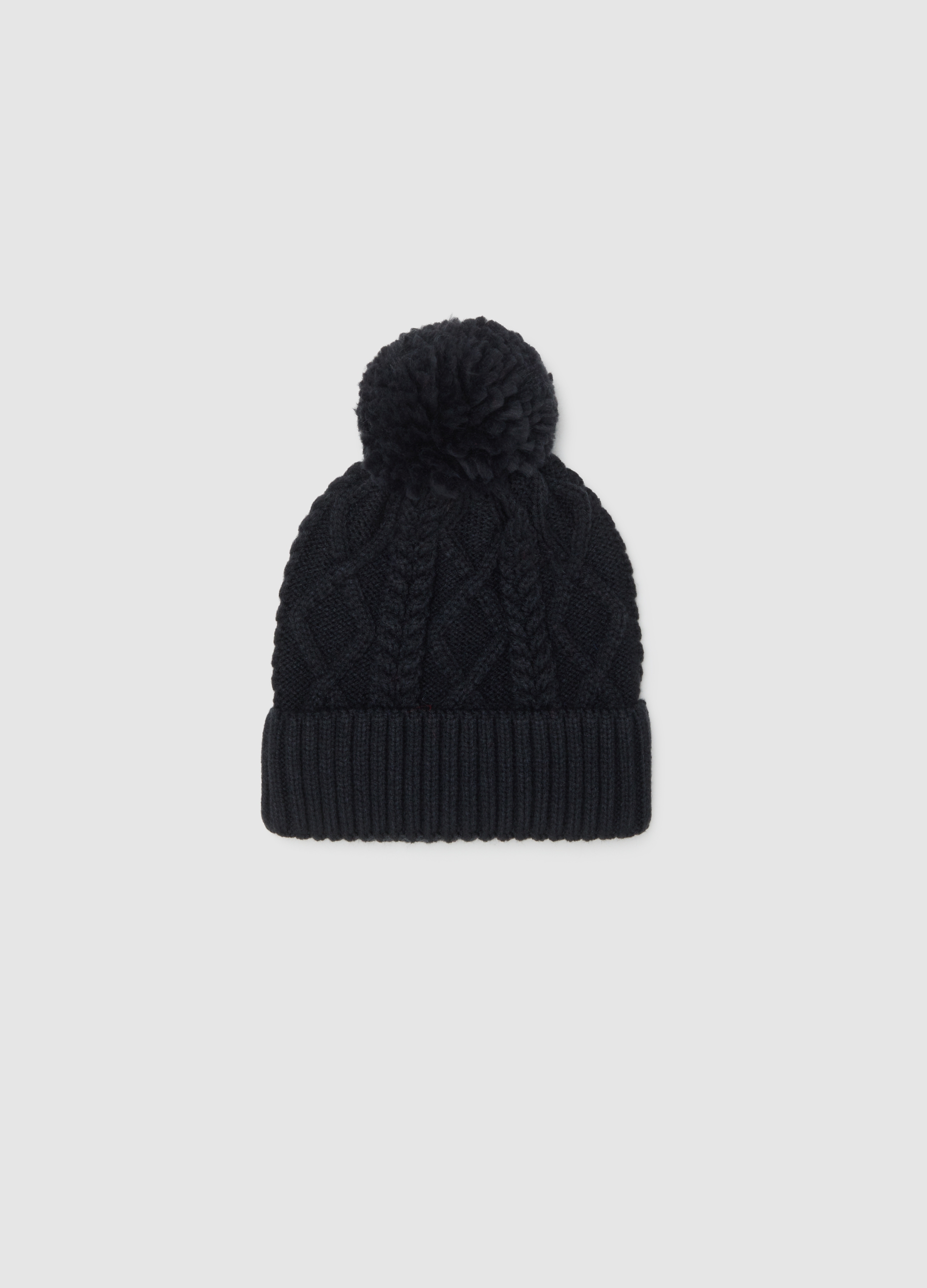 OVS KIDS, Cappello Nero Da Bambino Con Pompon, Niño, Gunmetal, Talla: 52