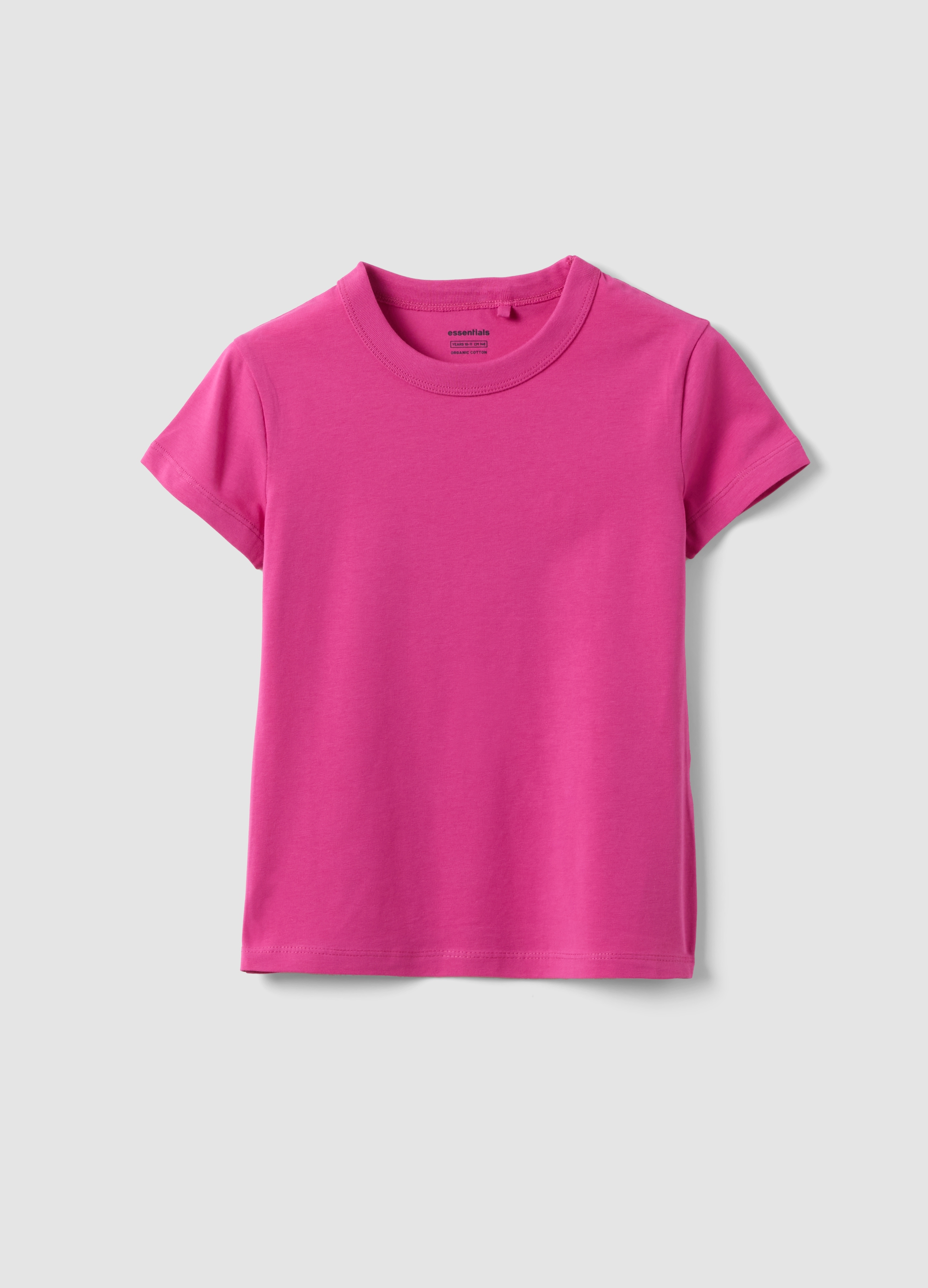 OVS KIDS, Camiseta Rosa De Algodón Elástico Para Niña, Corte Regular, Niña, Fucsia, Talla: 12-13