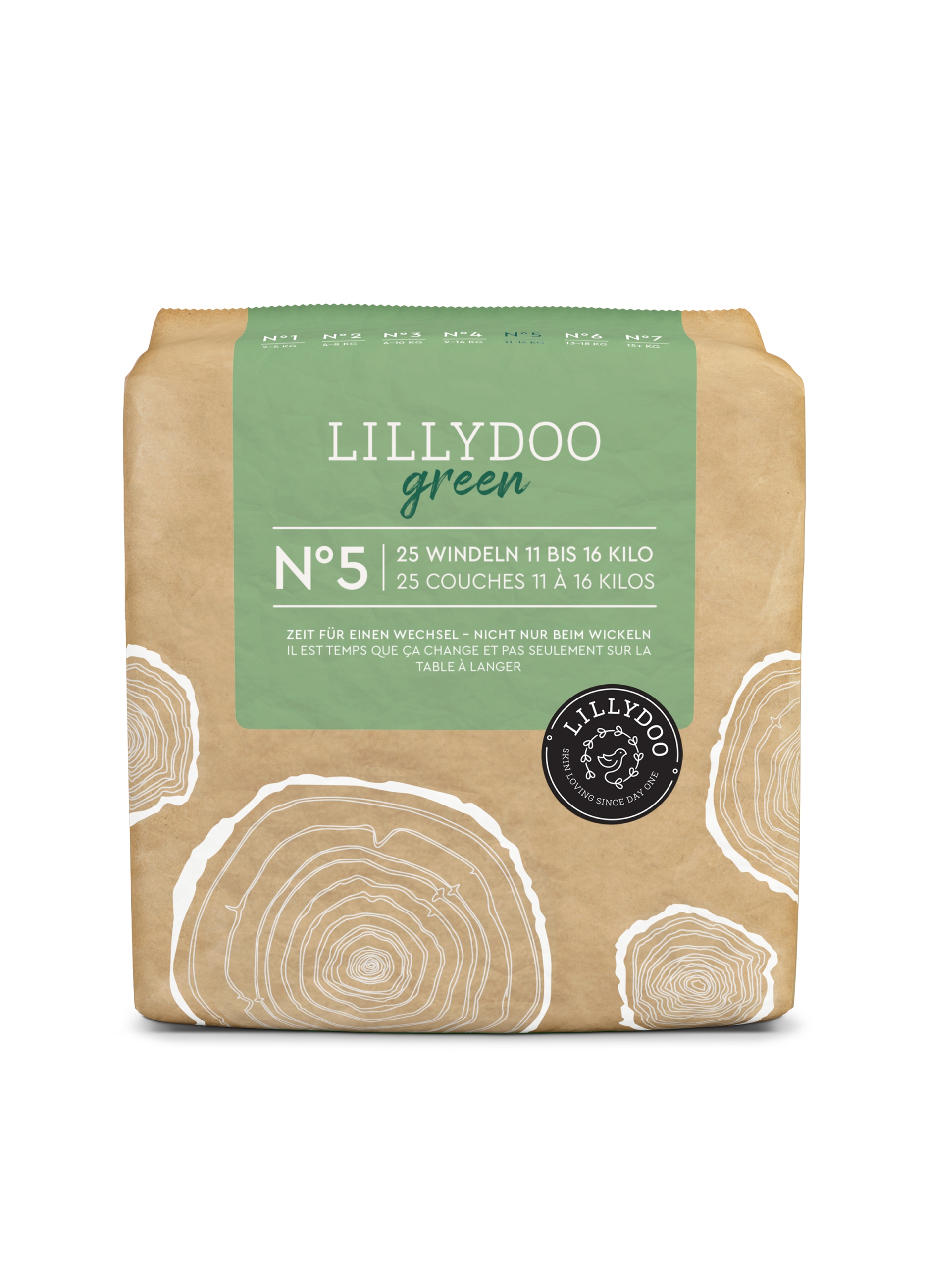 DIAPERS, Pannolini Ecologici Lillydoo, Unisex, Verde, Taglia: 11-16