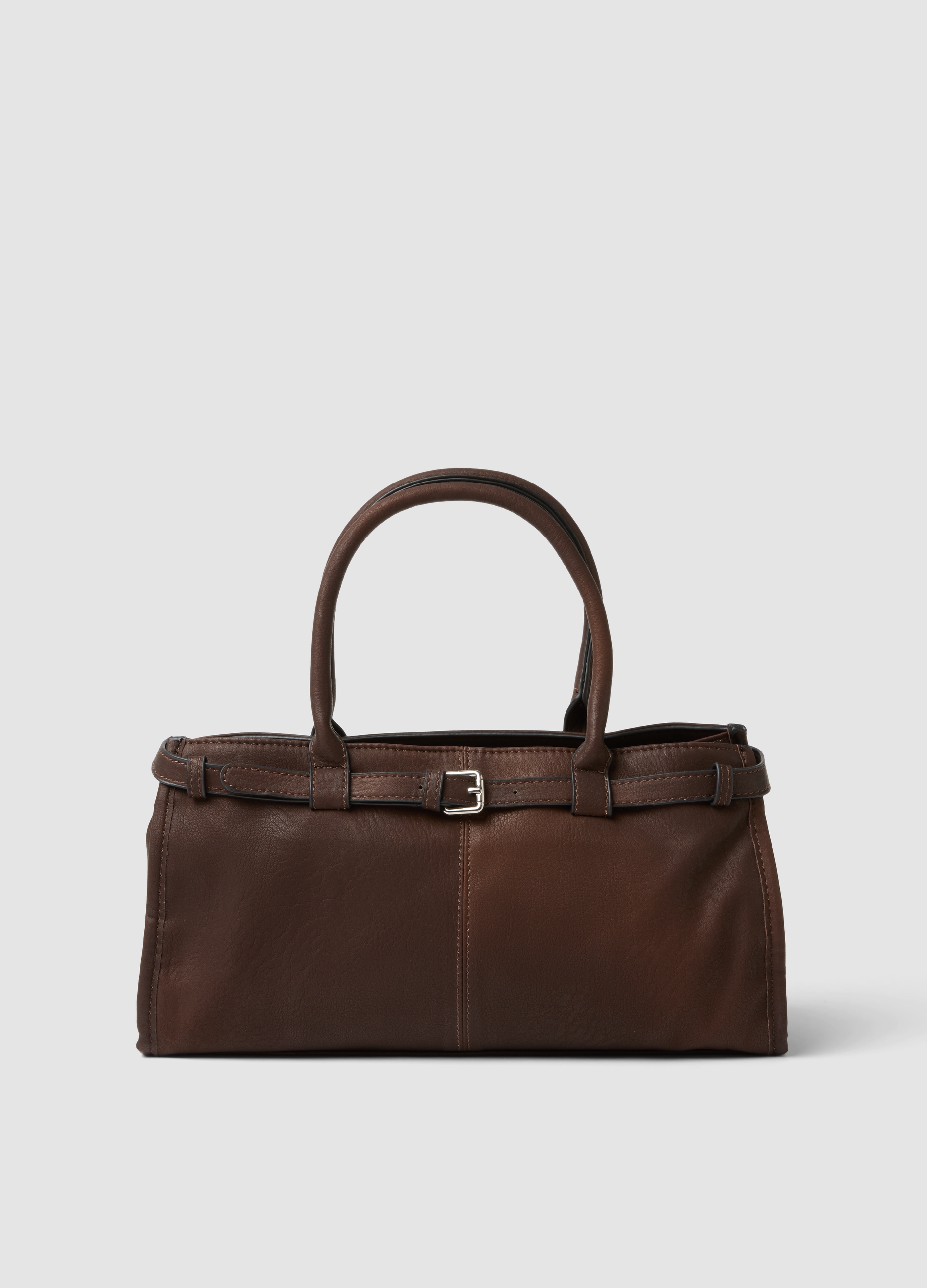LES COPAINS, Borsa Marrone A Mano Con Tracolla Removibile, Donna, Marrone, Taglia: ONE SIZE
