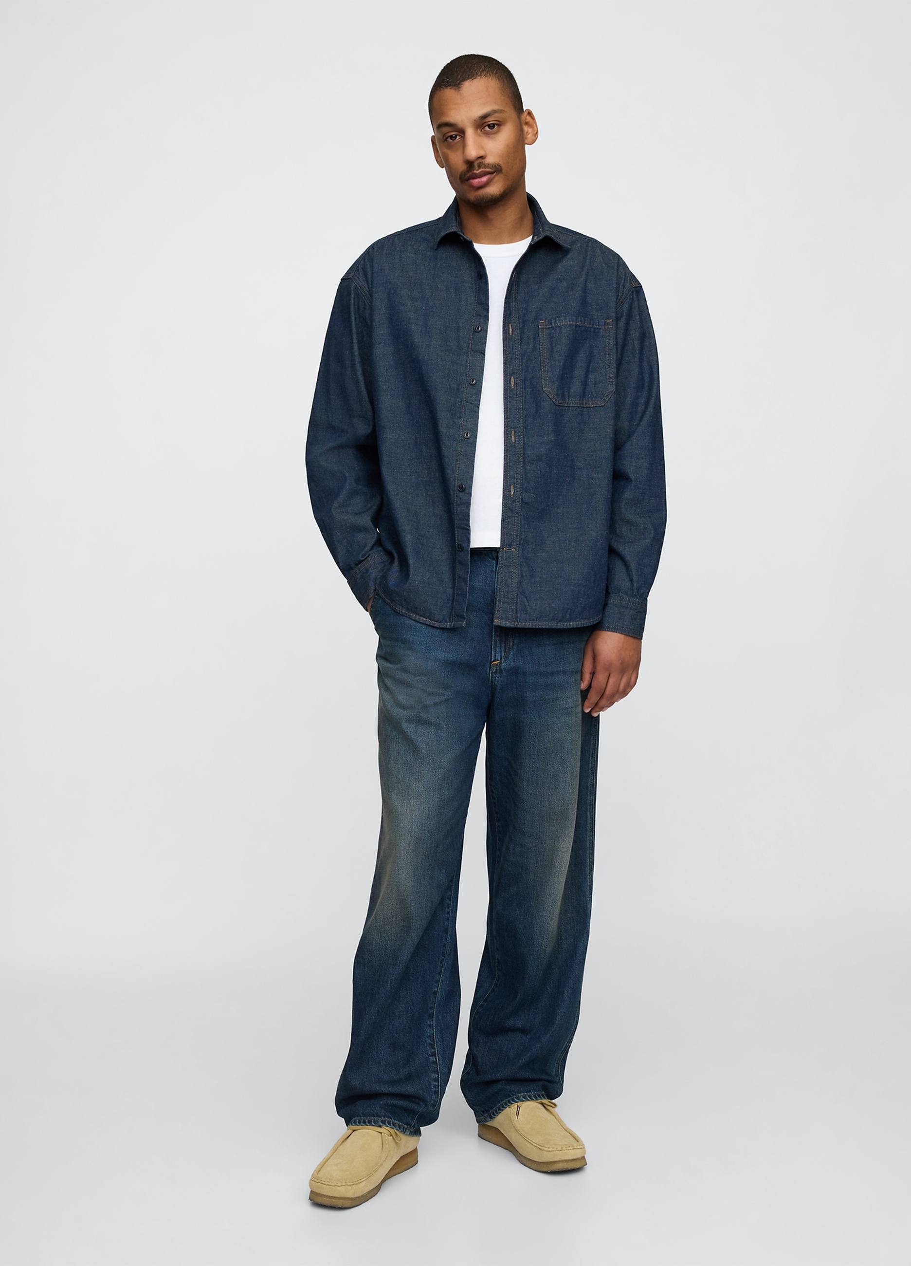 GAP, Jeans Relaxed In Denim, Uomo, Denim, Taglia: 32 x 30