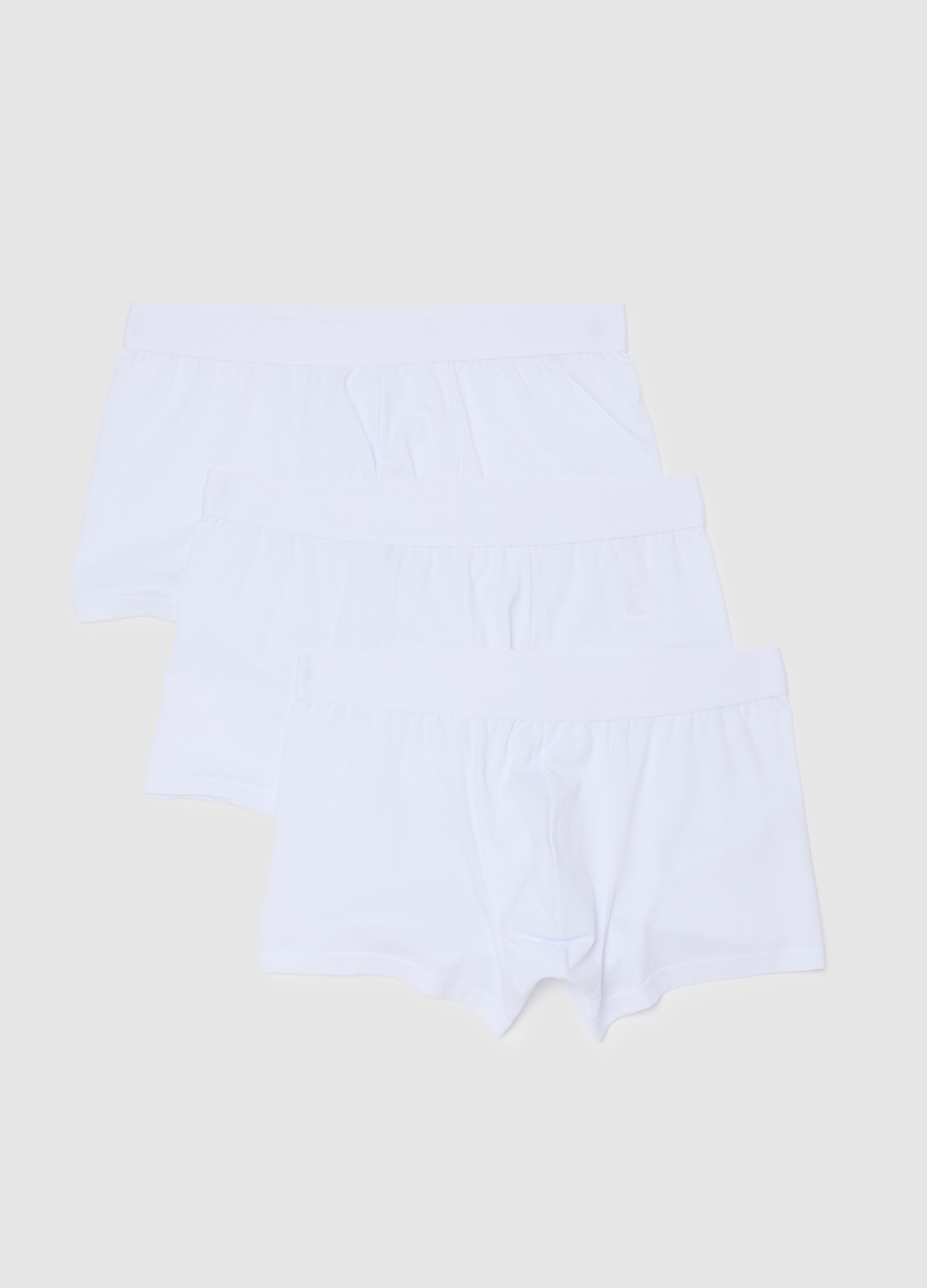 Tripack De Bóxers Blancos De Puro Algodón Ajuste Regular, Hombre, Blanco óptico, Talla: XL