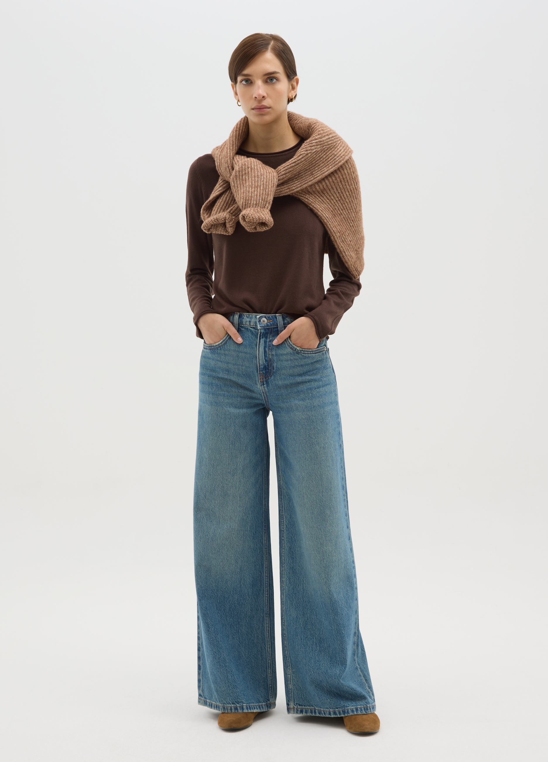 OVS, Maglione Marrone Girocollo, Donna, Marrone, Taglia: M