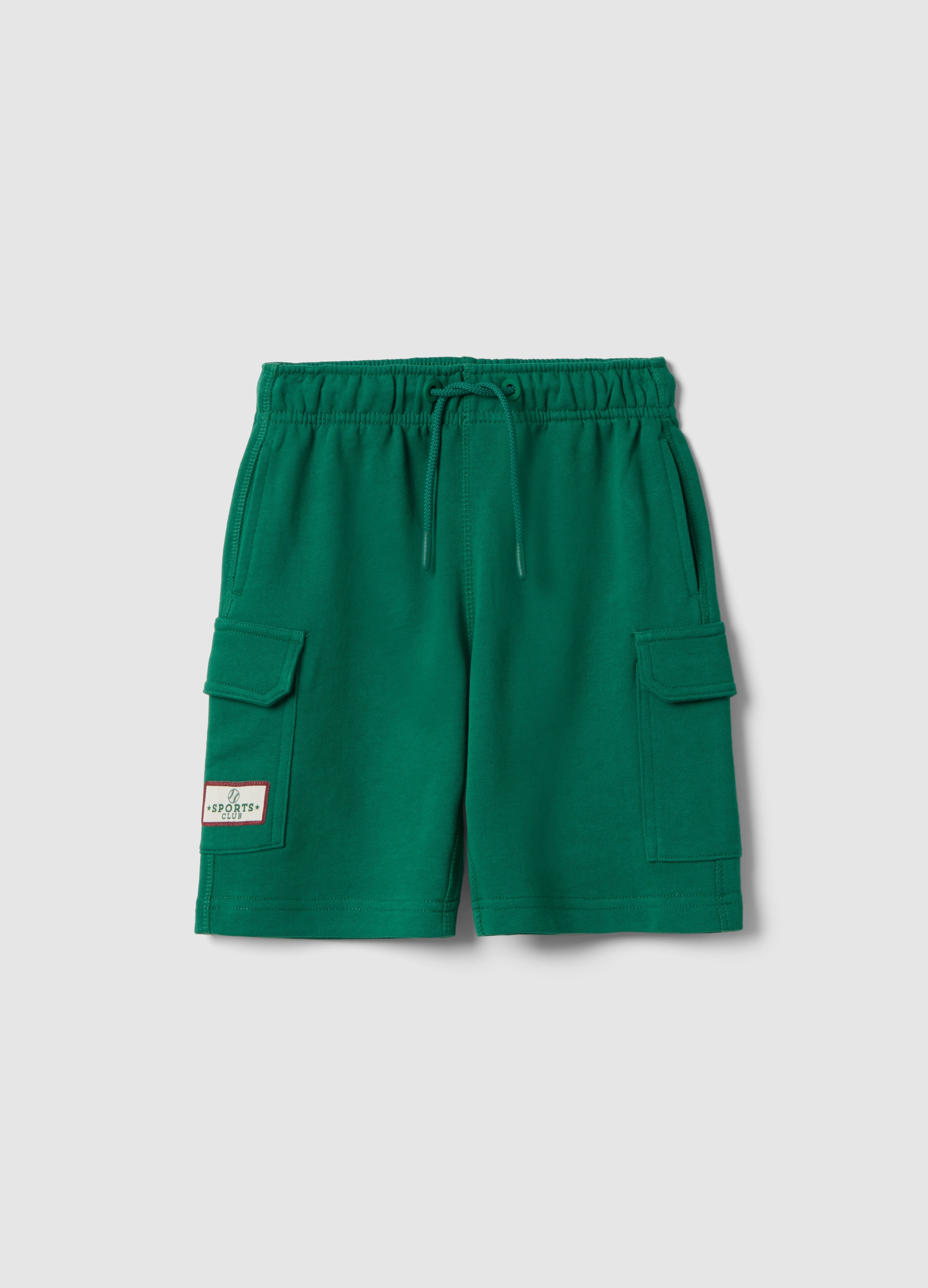 OVS KIDS, Pantalones Cortos Verdes De Algodón Puro, Niño, Verde, Talla: 3-4