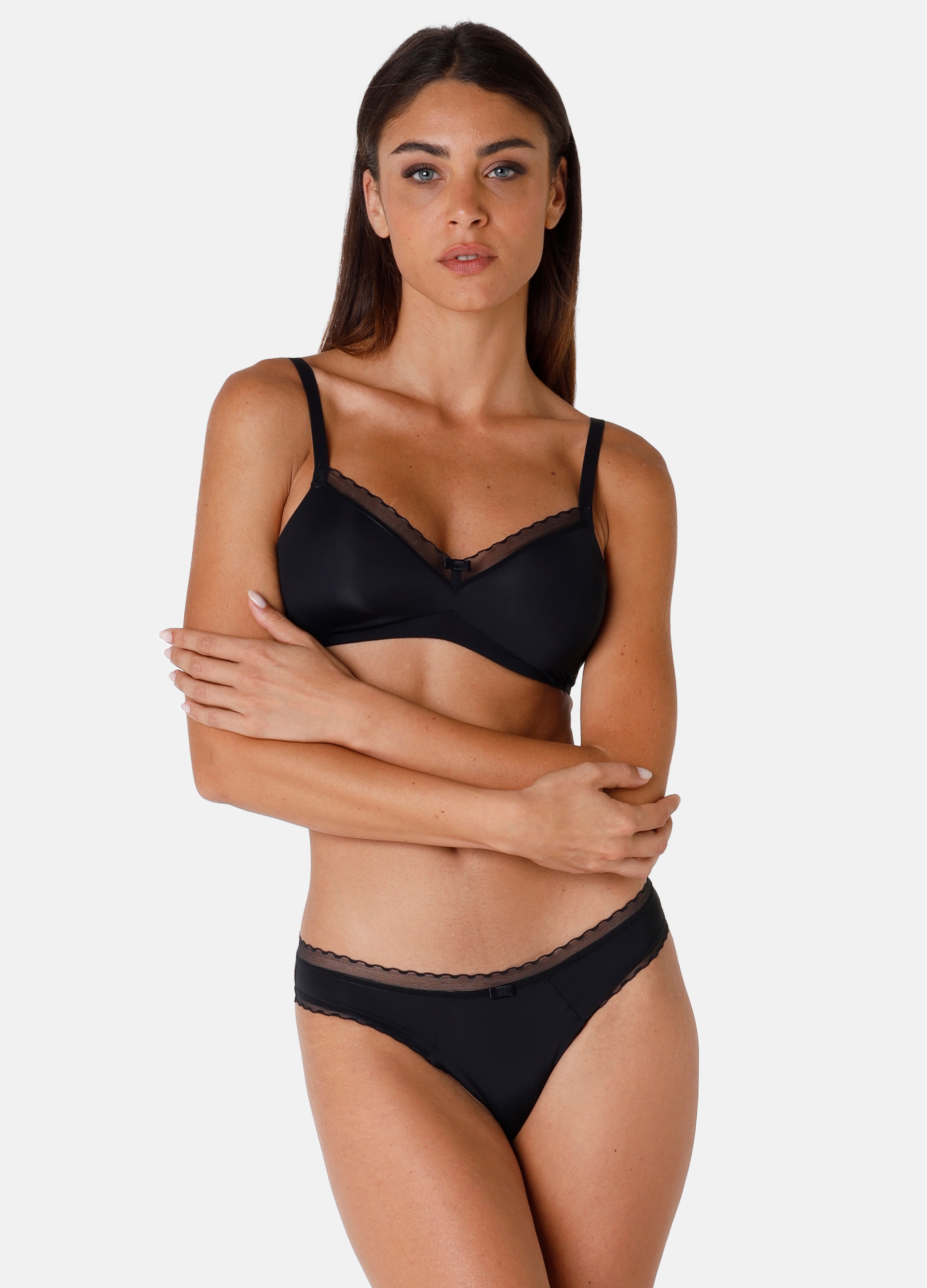 LOVABLE, Reggiseno Senza Ferretto My Daily Comfort, Donna, Nero, Taglia: 4C