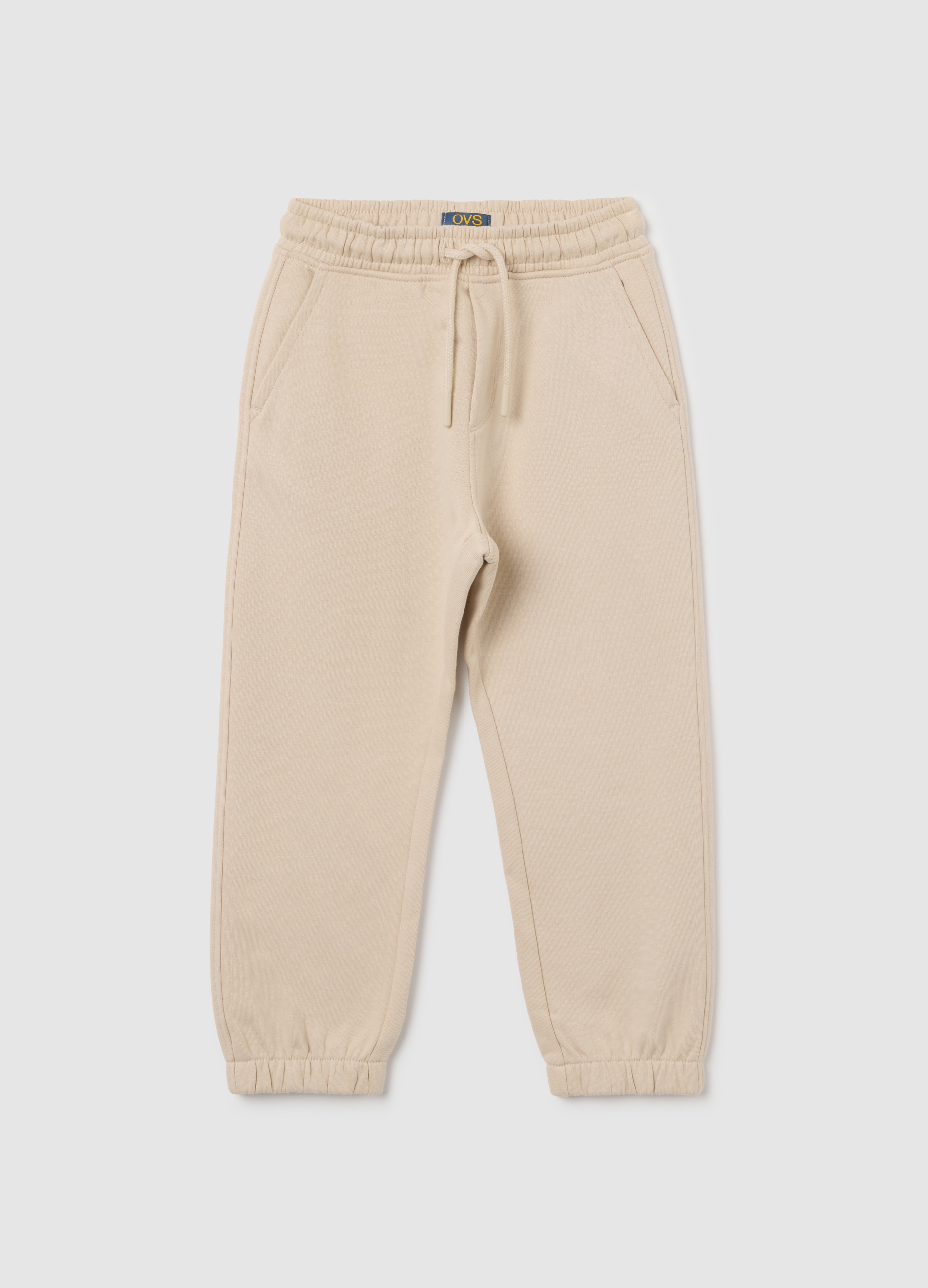 OVS KIDS, Pantalones De Niño En Puro Algodón Beige Corte Regular, Niño, Beige Claro, Talla: 4-5