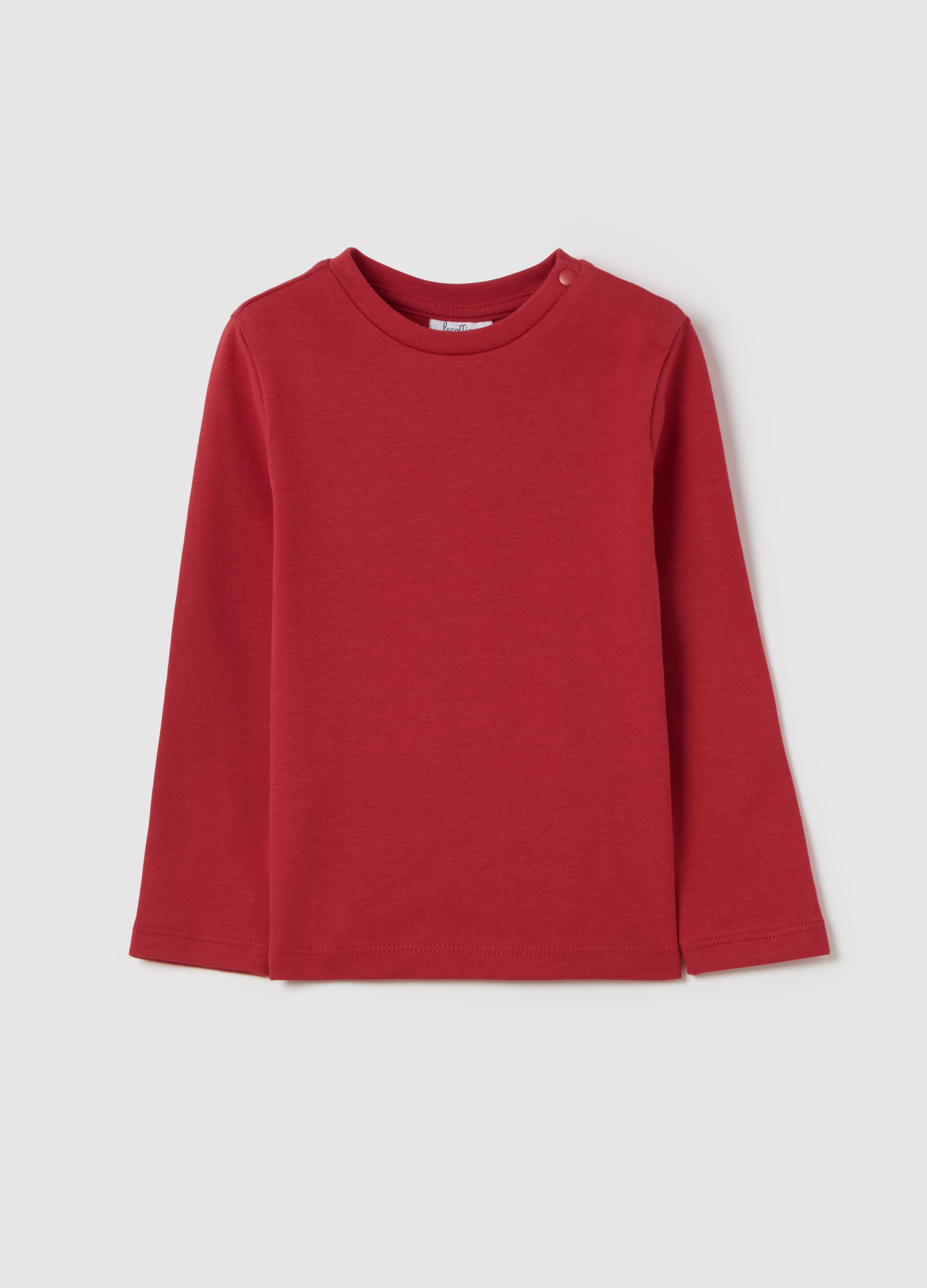 FAGOTTINO, T-shirt Maniche Lunghe In Cotone, Bambino, Rosso, Taglia: 18-24
