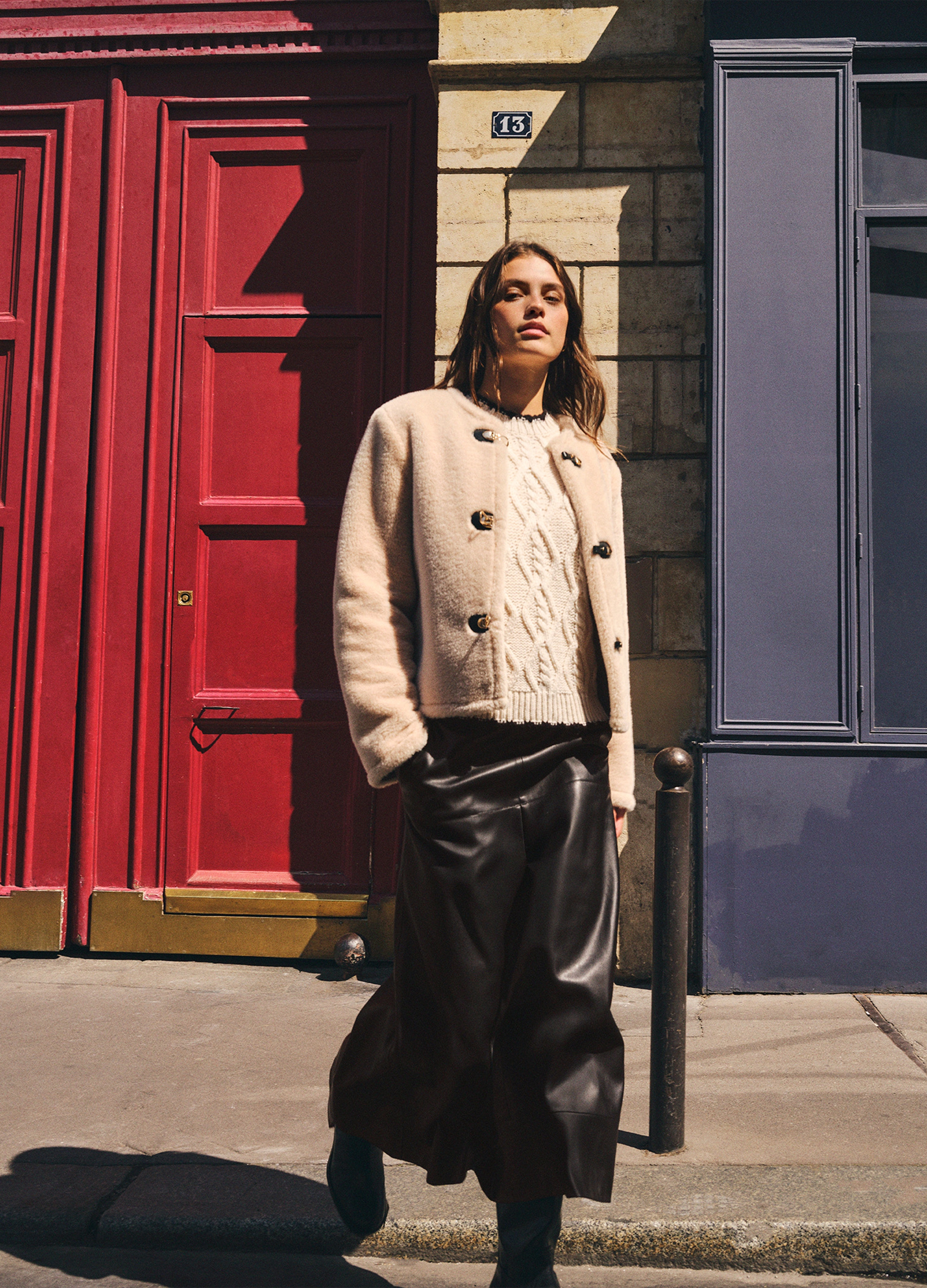 LES COPAINS, Giaccone Beige Regular Fit, Donna, Beige, Taglia: XS